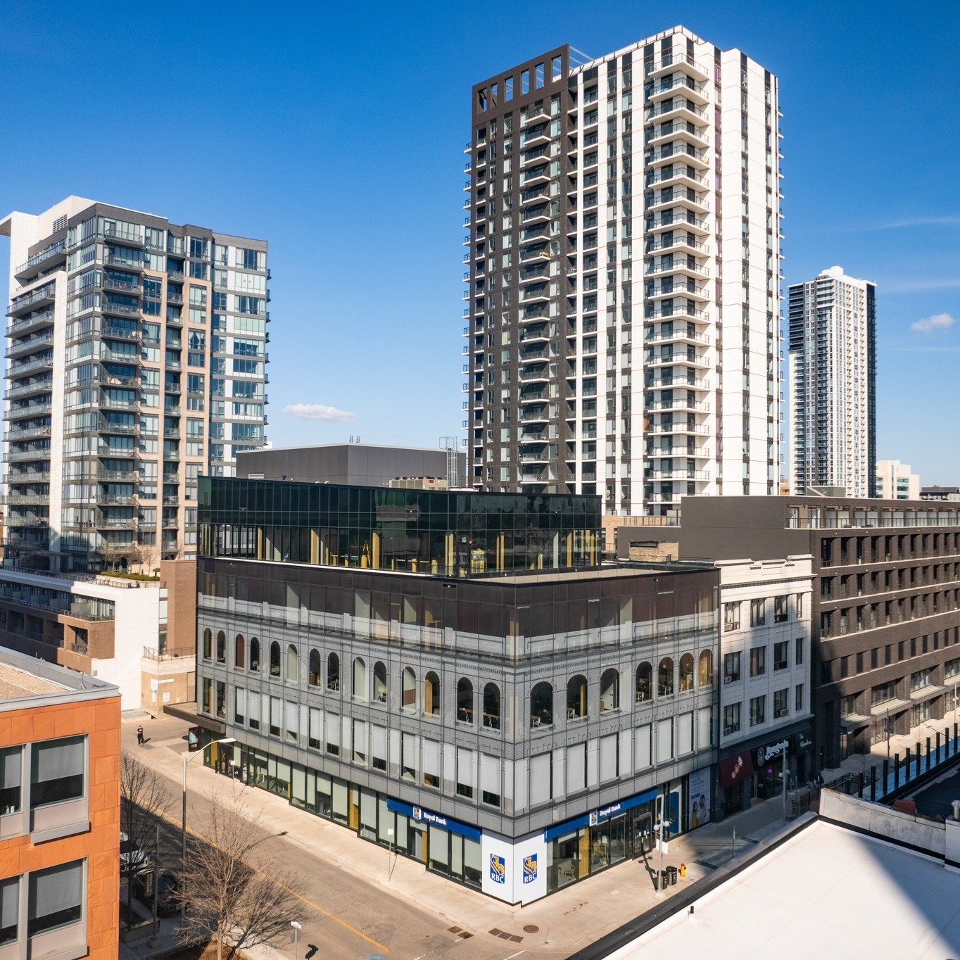 Did you happen to see us and @hawkeyefilms.ca downtown last week? We were out getting some new shots and videos of our building at One Young. We are so proud to be part of the landscape of Kitchener-Waterloo that is growing every day and can't wait t