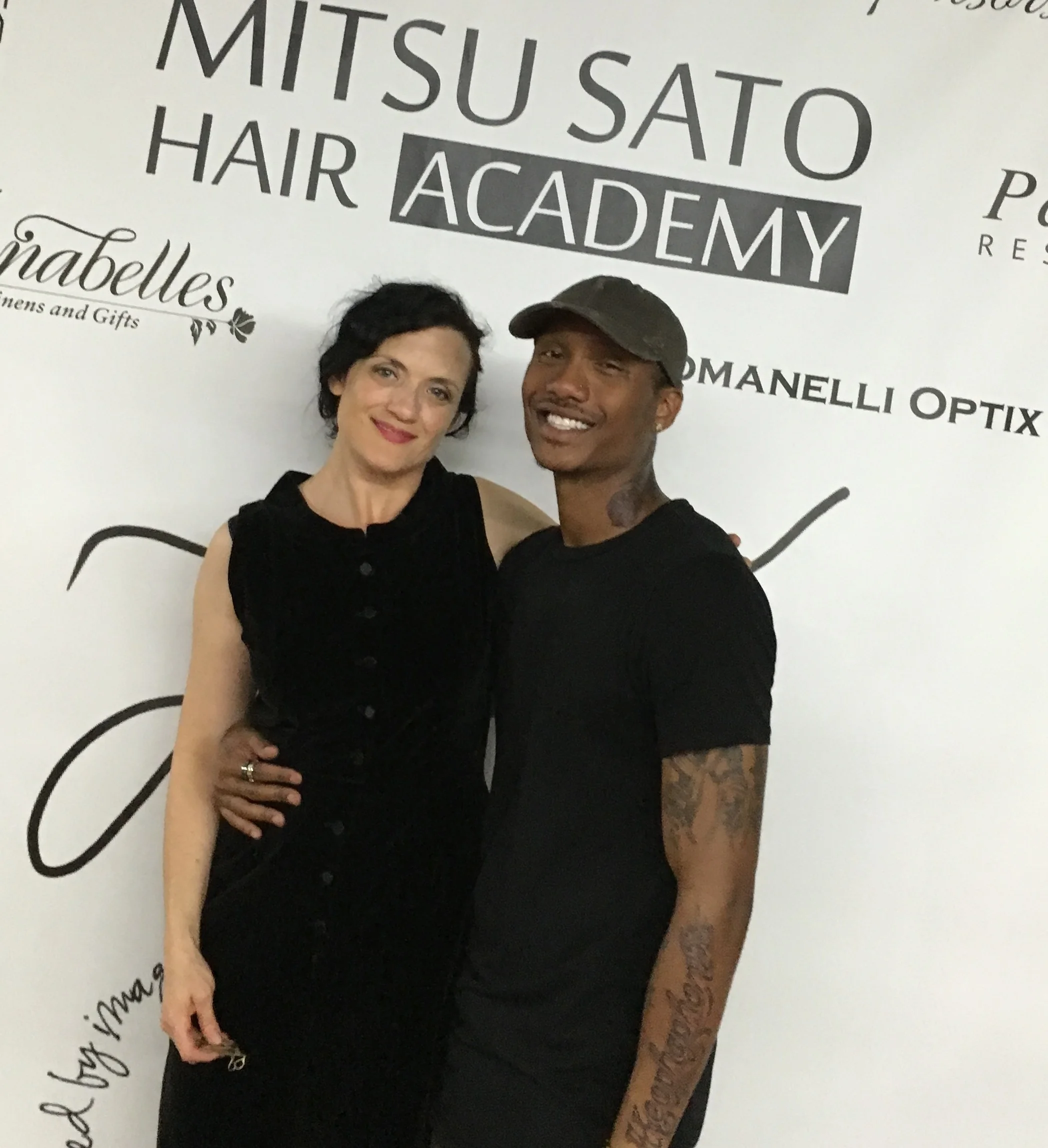 Sydney Pener pictured with Creative Stylist Phil Keophaphone