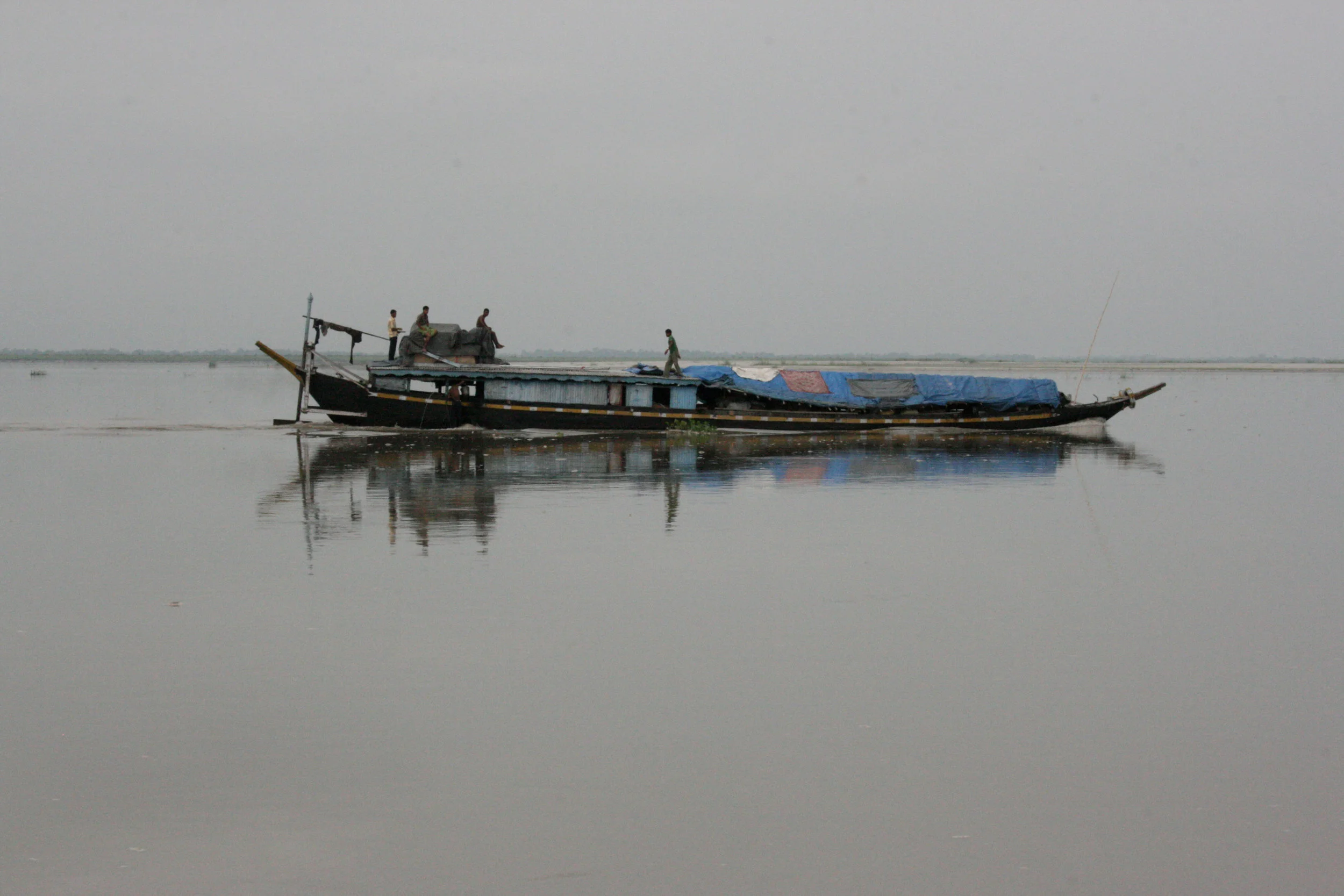 The ferry to Majuli, the largest river island in the world.