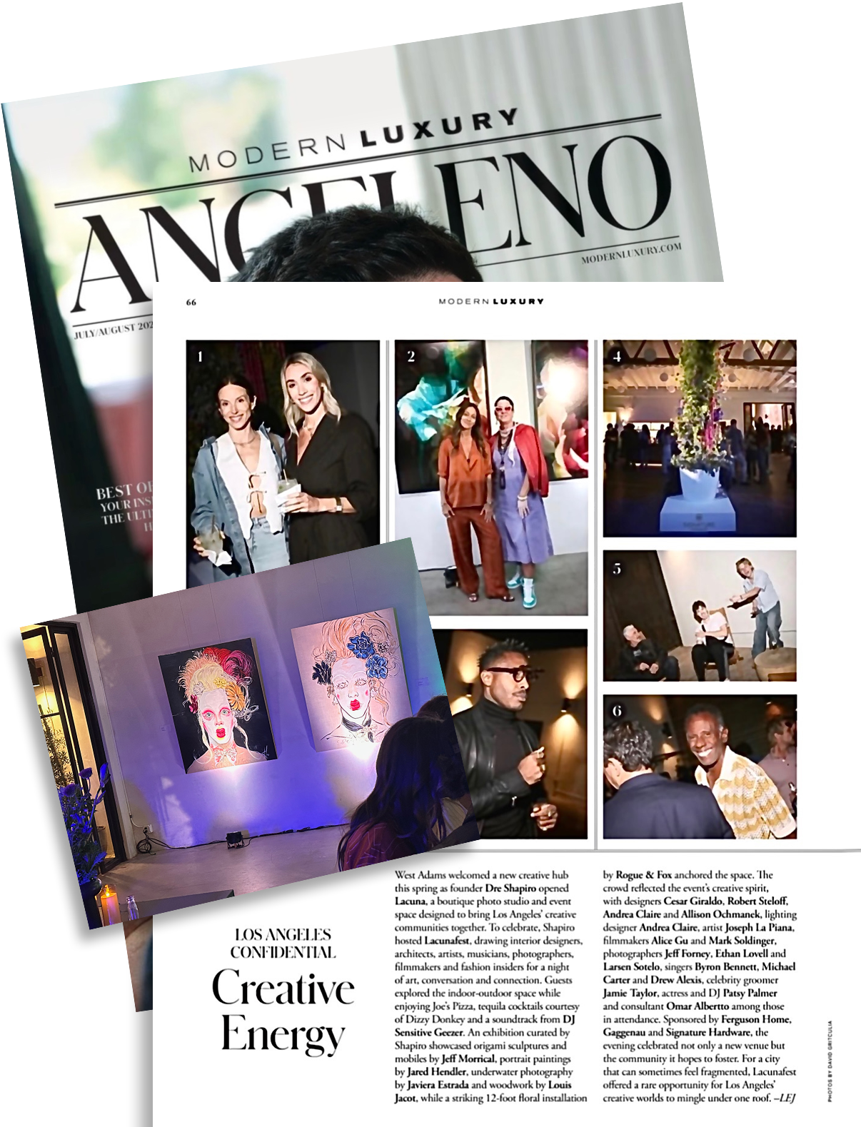 Luxury Angeleno Magazine Article 2026 of LacunaFest. A creativity festical at Lacuna Space in Los Angeles.