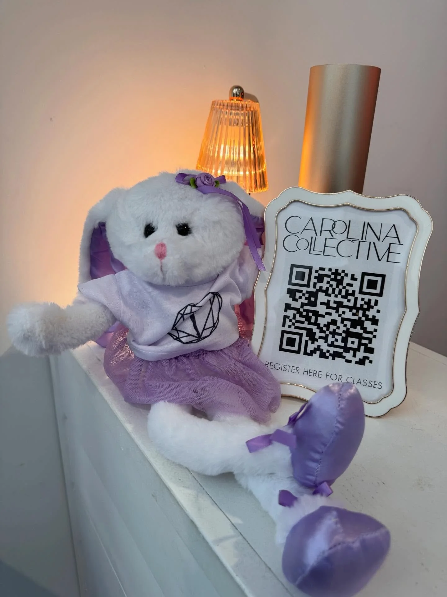 Peep the new friend hiding somewhere in the lobby! She will be on sale at recital (along with some other really fun treasures)! What should we name her? 👀