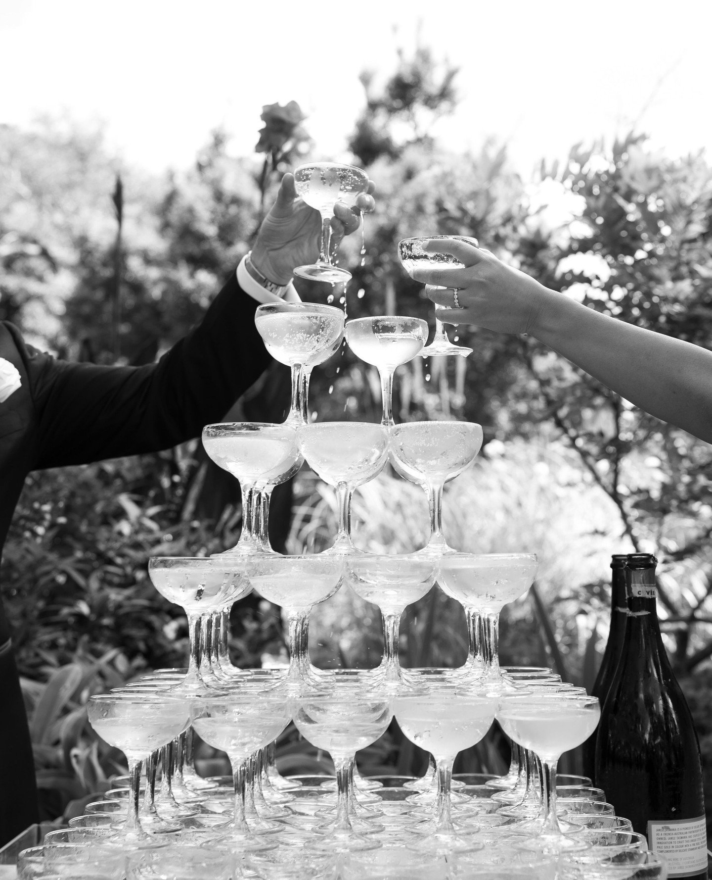 We'll say it again: 2024 is the year of the Champagne Tower! ⁠
⁠
One trend we just won't stop loving🍾