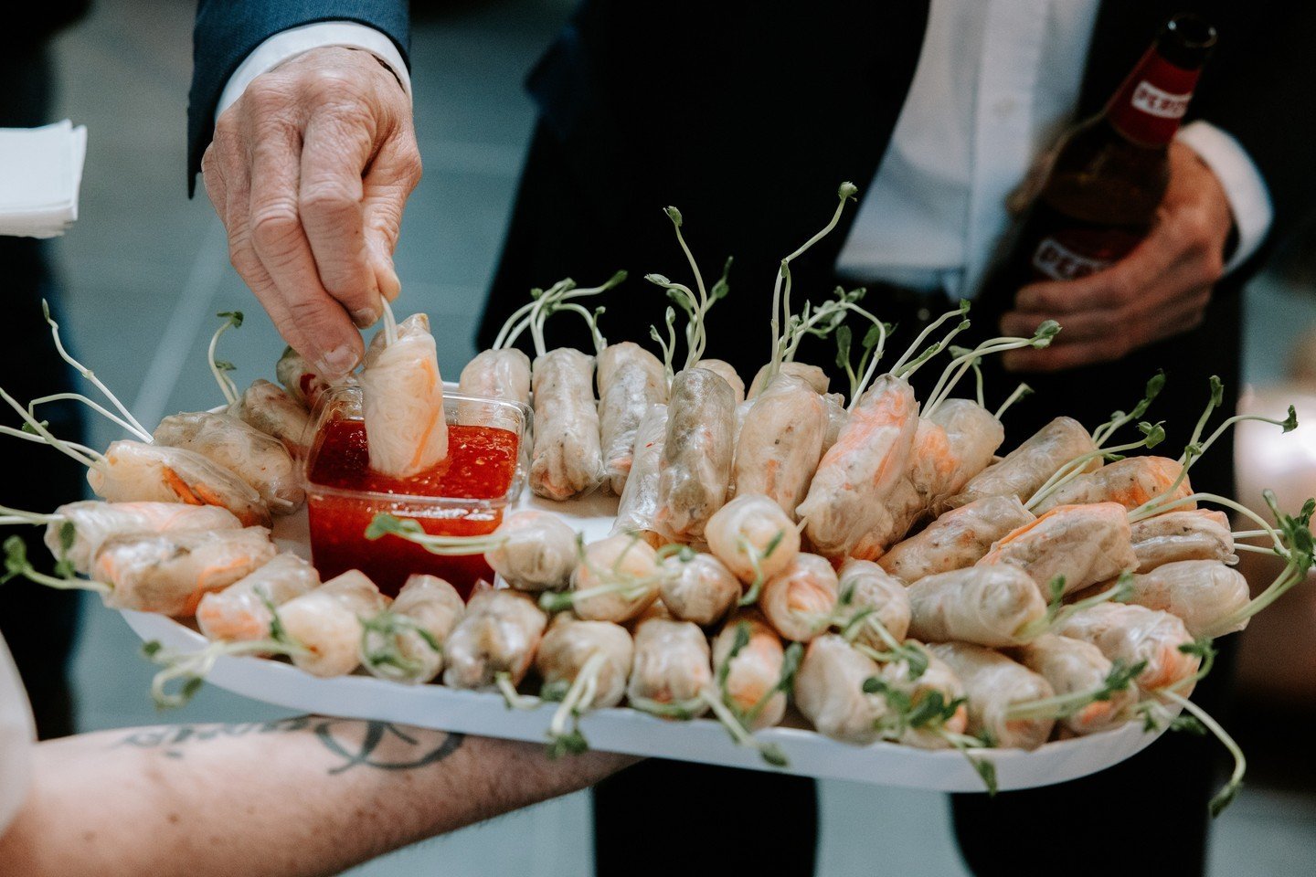 For your foodie guests✨⁠
⁠
Sweet, savoury and hearty bites that get everyone excited when they ⁠see the waiters! ⁠
⁠
Take a look through our entire menu to see more of what we're serving.⁠