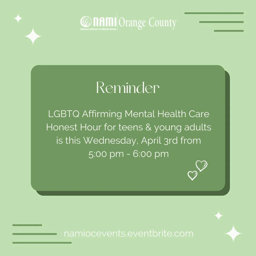 Calendar of Classes & Events — NAMI Orange County
