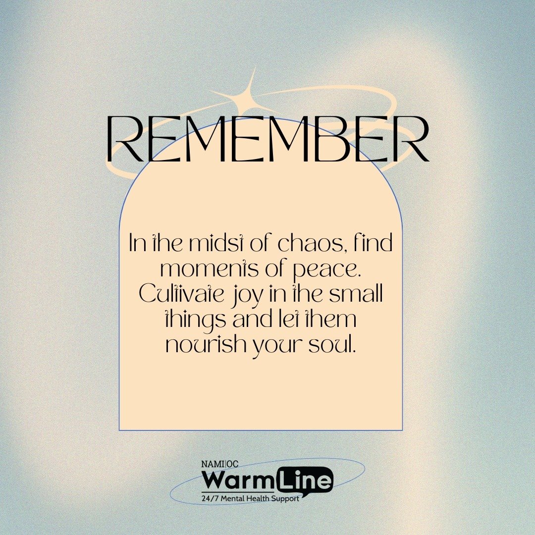 NAMI OC WarmLine is available 24/7 through talk, text and chat to provide emotional support and resources in multiple languages, such as English, Spanish, Farsi, and Vietnamese! Whether it&rsquo;s mental health concerns, concerns for a loved one, or 