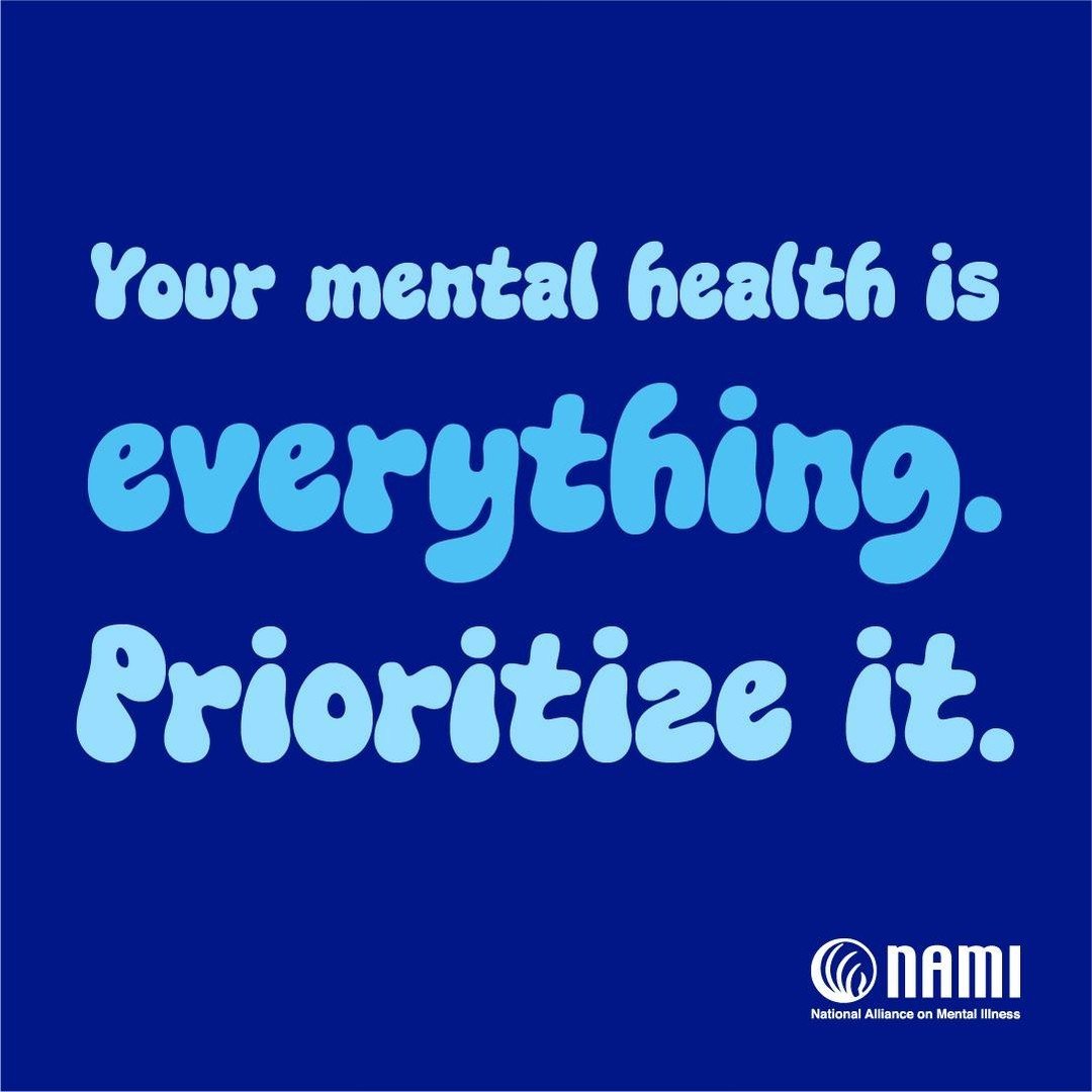 Chúc mừng Chủ nhật Tự chăm sóc NAMI Quận Cam! Khi chúng tôi tiếp tục công nhận Nhận thức về Sức khỏe Tâm thần trong tháng này, chúng tôi muốn nhắc nhở cộng đồng của chúng tôi luôn ưu tiên sức khỏe tâm thần của bạn!

#TakeAMentalHealthMoment #MentalHealthMonth #MentalHealthAwarenessMon