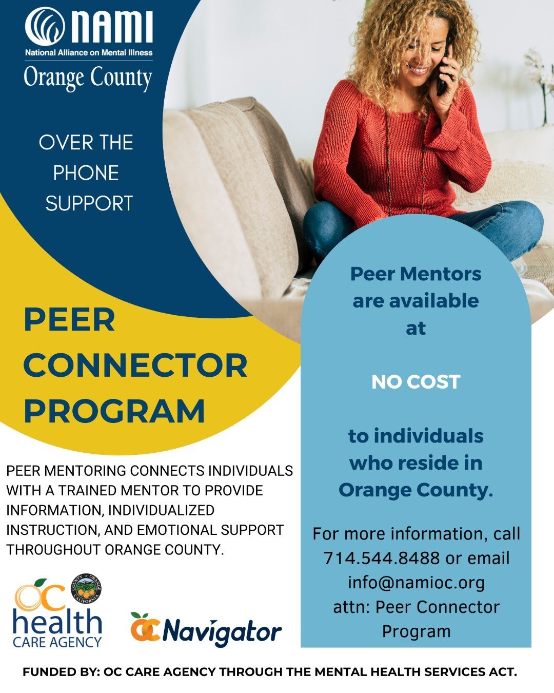 Peer Mentoring offers personalized guidance, resources, and emotional support all across Orange County at no cost!

Connect today:
📞 714.544.8488
📧 info@namioc.org

#PeerConnector #PeerConnectorProgram #PeerMentoring #PeerSupport #NAMI #Namiorangec