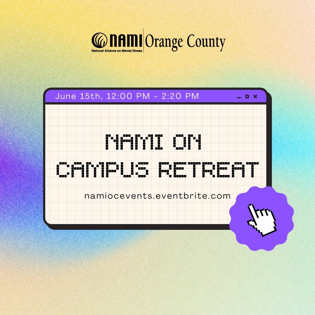 Don't forget to sign up four our NAMI On Campus Retreat for active NCHS club members, high school students, campus advisors and chaperones! The first annual retreat will be held on June 15th at The Delhi Center in Santa Ana. We will have a photo boot