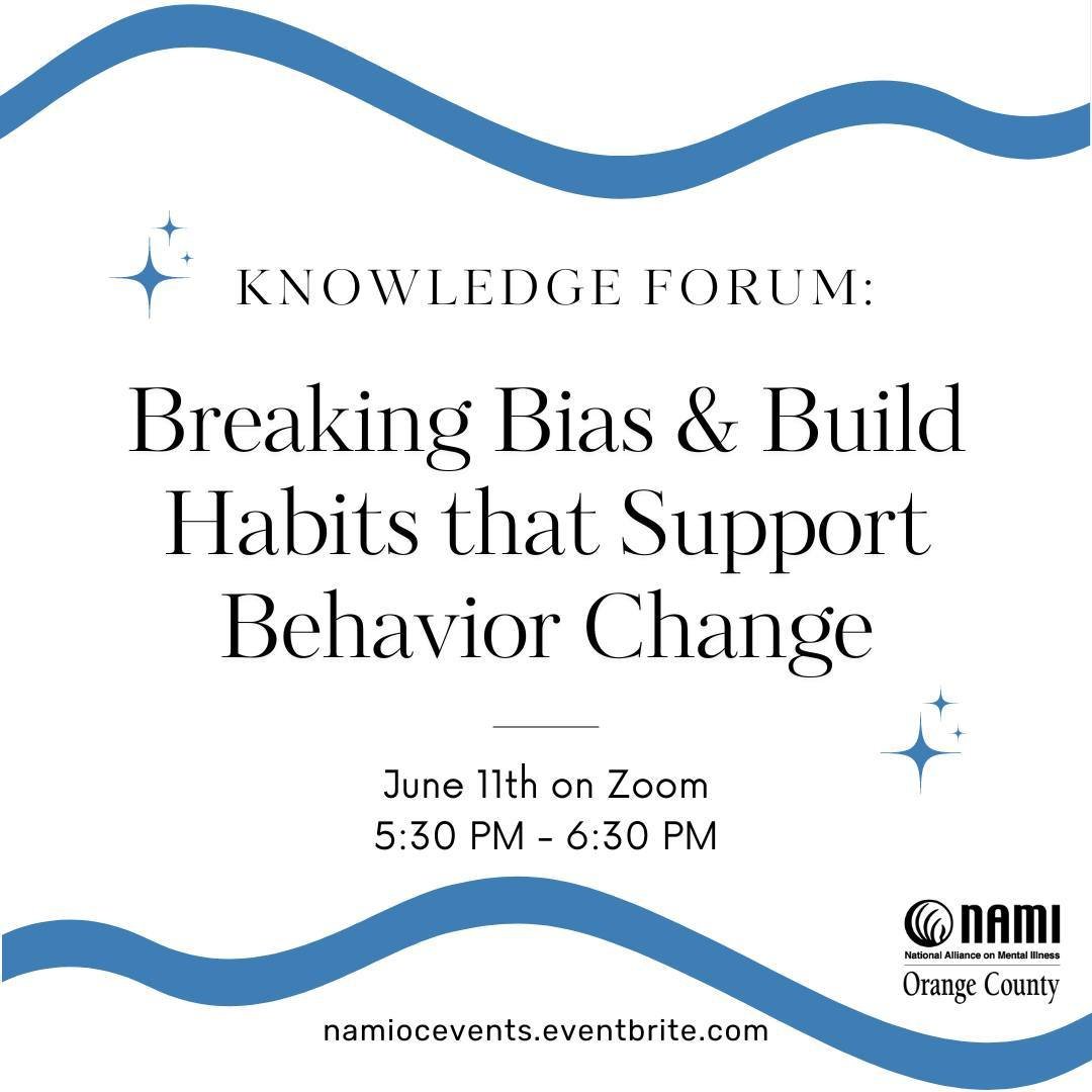 Reminder! 🔔  Join us for an upcoming C.A.R.E. Together Knowledge Forum on June 11th! Special guest Anu Gupta will be discussing breaking bias &amp; building habits that support behavioral change from 5:30 pm - 6:30 pm via Zoom. Learn about the scien
