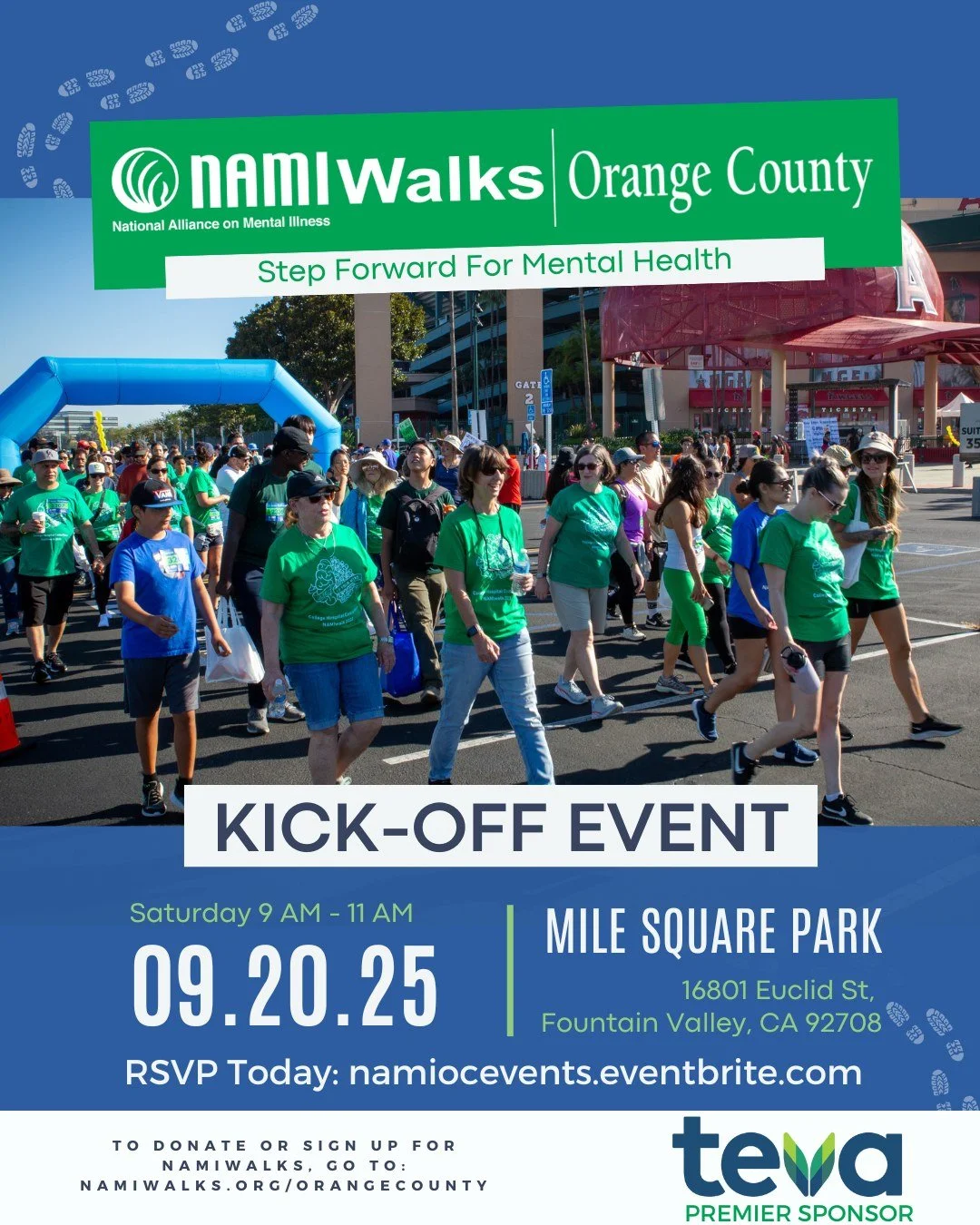 Todo comienza aquí 💚 ¡Únase a nosotros en nuestro evento de inicio de NAMIWalks el sábado 20 de septiembre en Mile Square Park en Fountain Valley! Anunciaremos el tema de este año, hablaremos sobre la formación de equipos, patrocinios y otras formas de marcar la diferencia para t