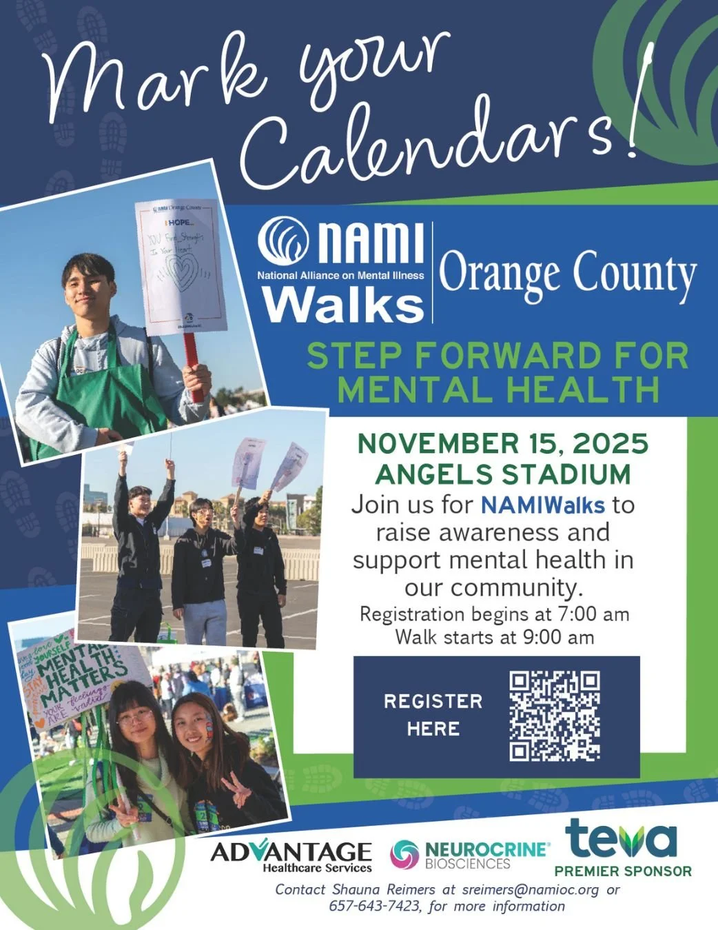 La #NAMIWalks del Condado de Orange de este año se perfila como la mejor hasta la fecha 💚 Únase a nosotros el sábado 15 de noviembre en el Angel Stadium para disfrutar de un día de comunidad, inspiración y diversión. Tendremos excelentes camiones de comida, estaciones de actividades creativas y una op