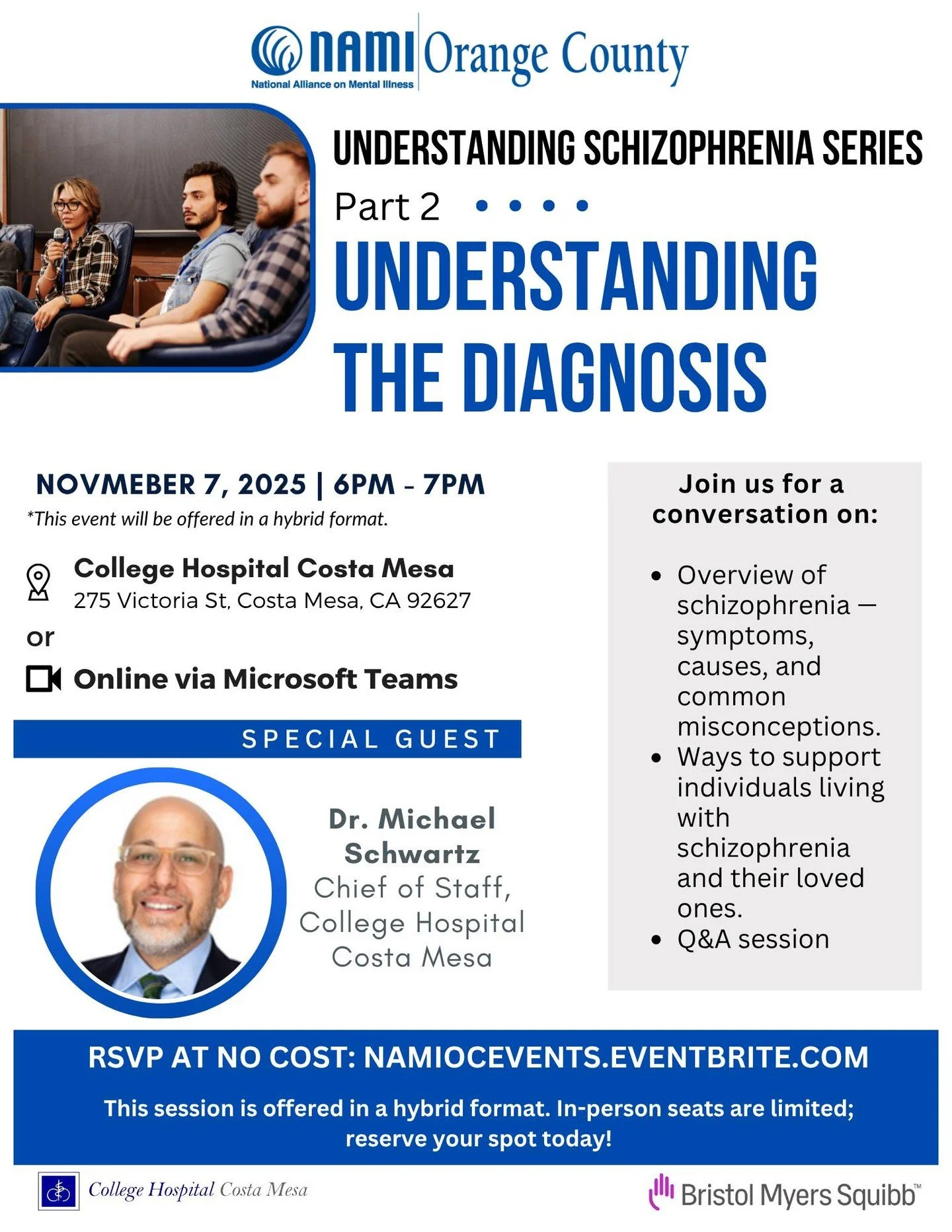 Chúng tôi đang tiếp tục loạt bài gồm ba phần về hiểu biết về bệnh tâm thần phân liệt, mang đến một cuộc trò chuyện đầy cảm thông và giáo dục, khám phá thực tế cuộc sống của người mắc bệnh. Phần hai sẽ diễn ra vào thứ Sáu, ngày 7 tháng 11, và sẽ cung cấp