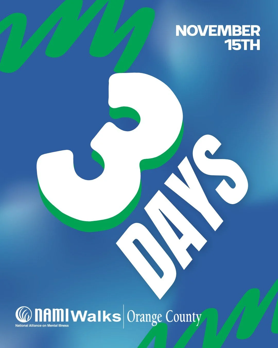 Chỉ còn 3 NGÀY NỮA nữa thôi! 💚 Hãy tham gia cùng chúng tôi vào Thứ Bảy, ngày 15 tháng 11 tại Sân vận động Angel cho #NAMIWalks Orange County 2025. Chúng tôi SẼ đi bộ dù mưa hay nắng! 🌦️ Chúng tôi biết rằng có khả năng trời mưa vào Thứ Bảy này, nhưng điều đó sẽ không ngăn cản chúng tôi đi bộ.