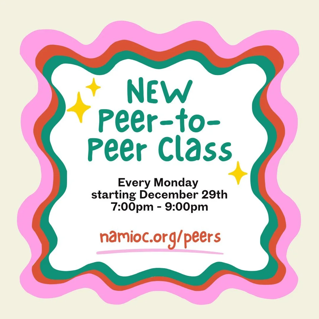 New Peer-to-Peer Class Series Coming Soon!
Our next session begins Monday, December 29th via Zoom &mdash; and you&rsquo;re invited! Connect with others who truly understand, gain practical tools for your wellness journey, and feel supported every ste