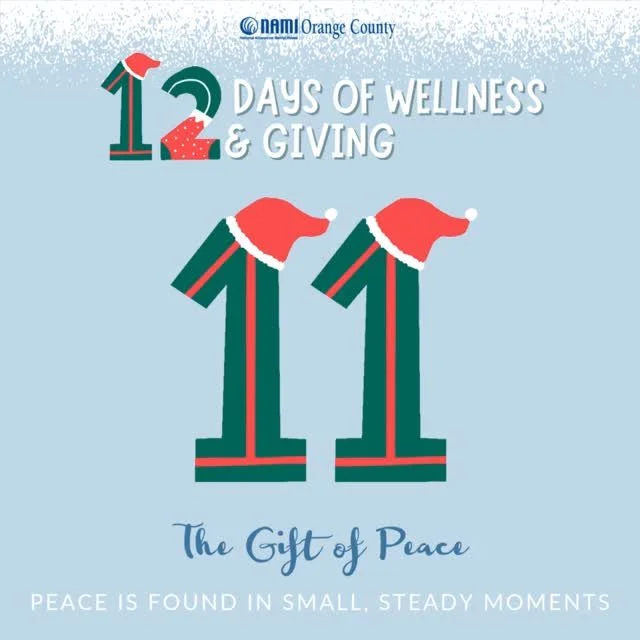 Day 11: The Gift of Peace 🕊️ 
Peace is found in small, steady moments. Take two minutes today to pause, breathe deeply, and allow yourself a moment of calm.

🎁 Download today&rsquo;s Wellness Gift Tag: &ldquo;Peace, Wrapped for You&rdquo;
💚 Donate