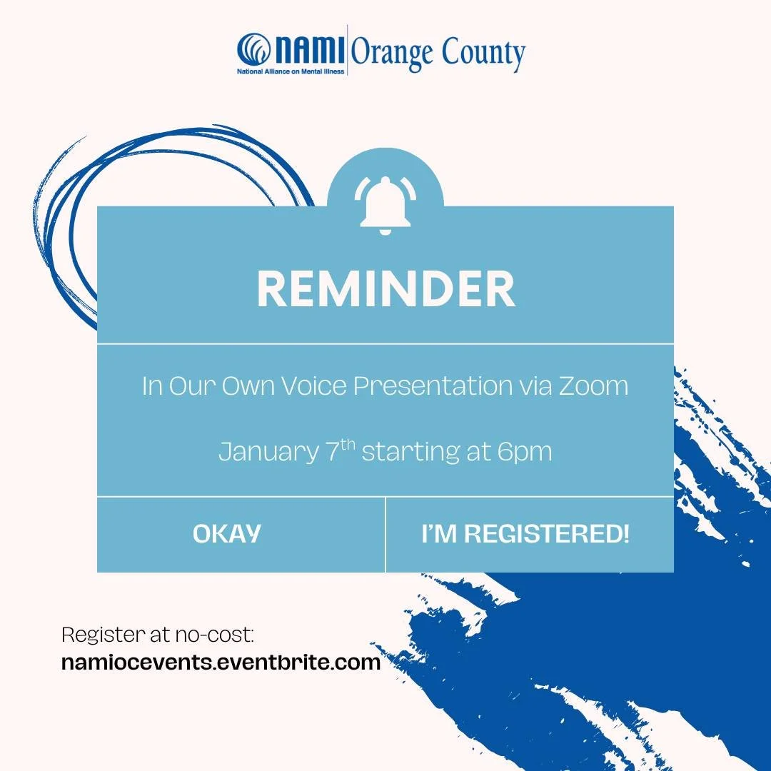 ✨ In Our Own Voice ✨

Join us for a powerful, heartfelt webinar featuring lived experience and honest storytelling from Gina Capobianco and Lauren Rhodes. Learn how to better understand mental health, reduce stigma, and support loved ones with compas