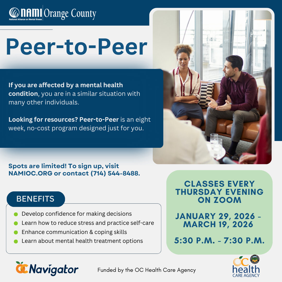 Peer-To-Peer Class Series: Thursdays January 29th to March 19th Via Zoom