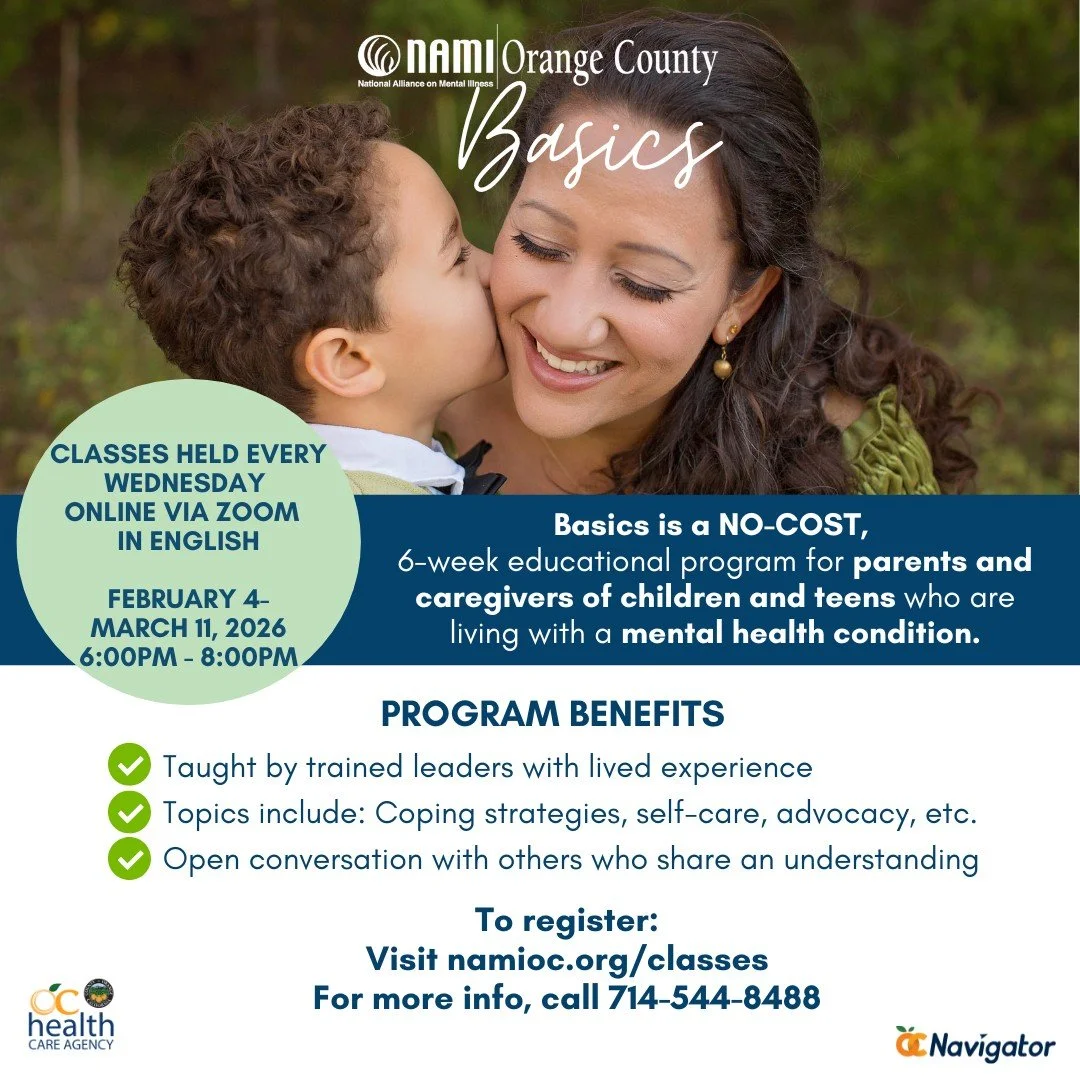 Supporting a child&rsquo;s mental health starts with knowledge. NEW Basics class begins February 4th!
🧠 Free 6-week course for parents &amp; caregivers of children and teens
📘 Learn support strategies, resources, and how to partner with schools

#M