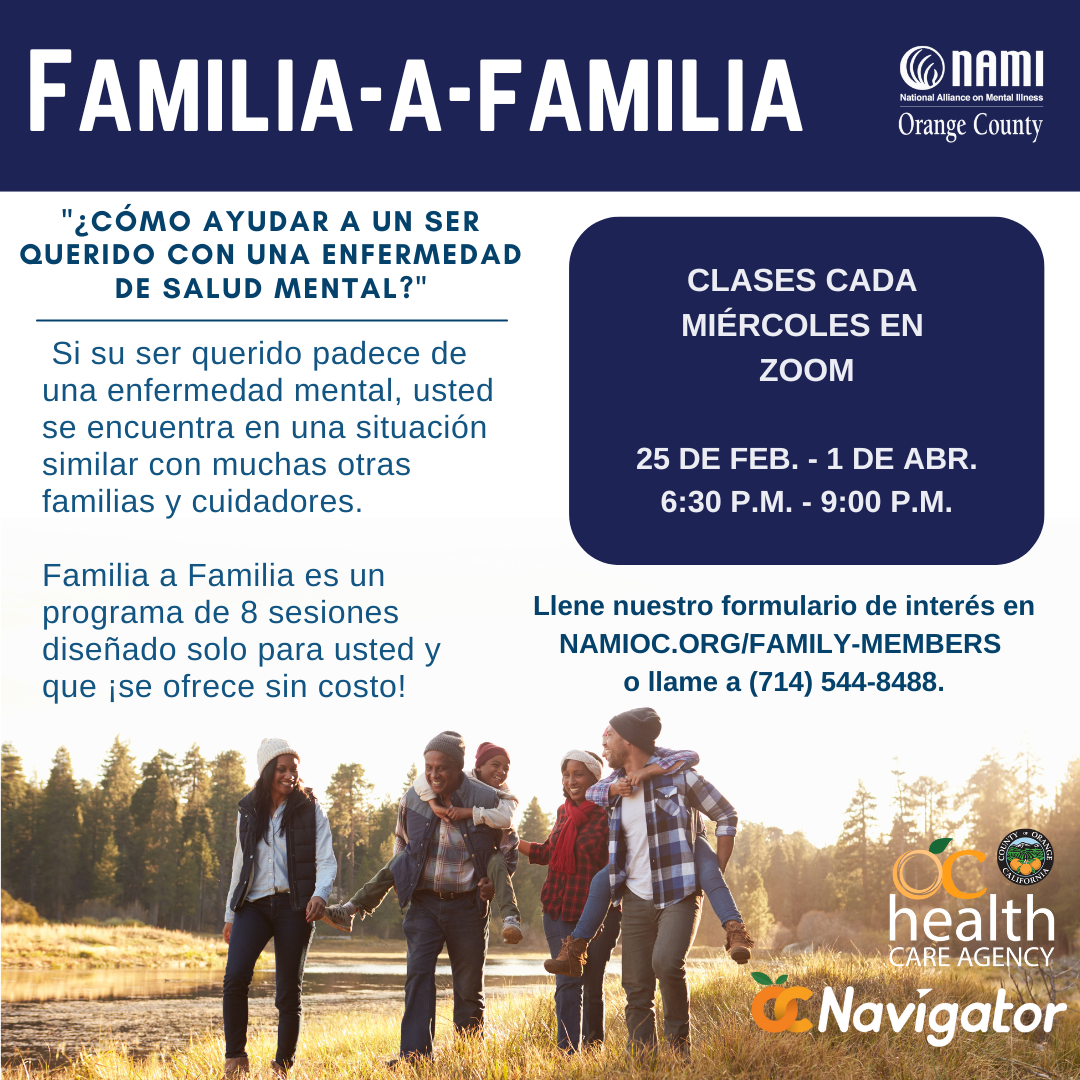 De Familia-a-Familia Class Series: Miercoles, 25 De Feb - 1 De Abr en Zoom