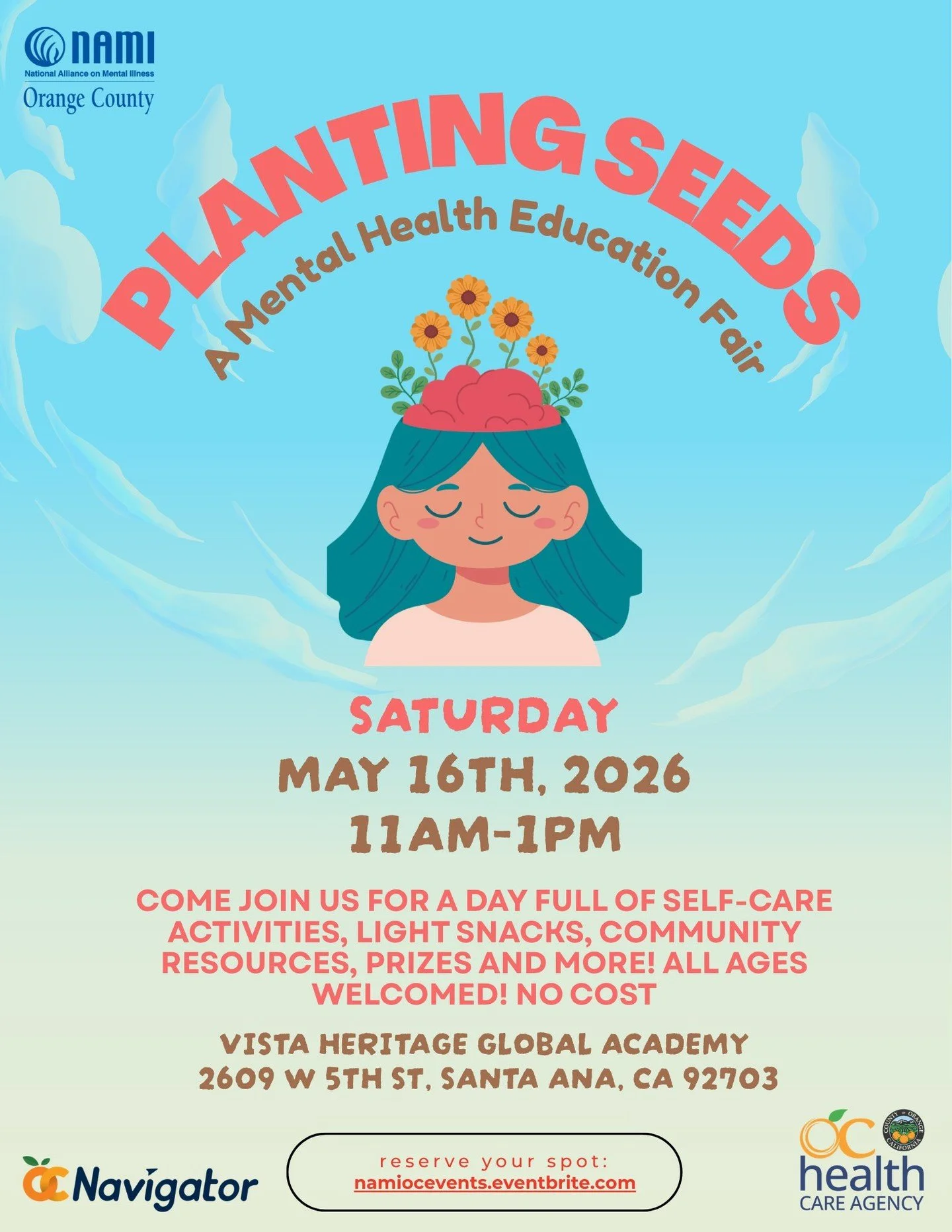 Mental Health Awareness Month, we&rsquo;re showing up together 💚
Join us for our Mental Health Education Fair, a community event filled with self-care activities, light snacks, resources, prizes, and more. All ages welcome and no cost.

🗓 Saturday,