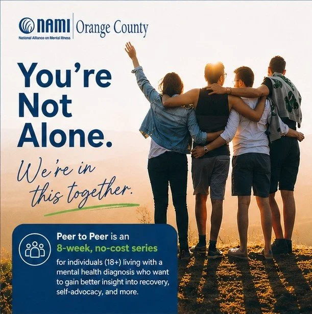 You don&rsquo;t have to navigate mental health alone. Peer-to-Peer is a no-cost, 8-week program for adults (18+) living with a mental health condition.

✔️ Learn tools for recovery
✔️ Build confidence &amp; self-advocacy
✔️ Connect with people who un