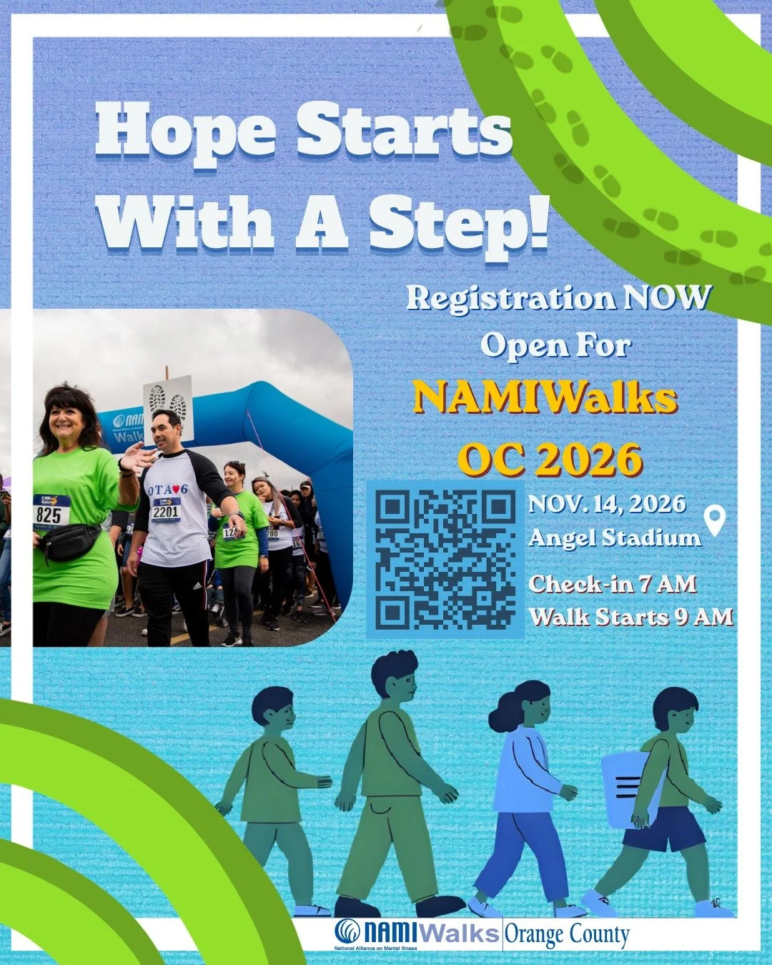💚👟 Registration is now OPEN for NAMIWalks OC 2026 and there is NO COST to join!
Every step you take helps bring hope, support, and mental health resources to thousands in our community.

👉 https://www.namiwalks.org/orangecounty

#StepForwardForMen