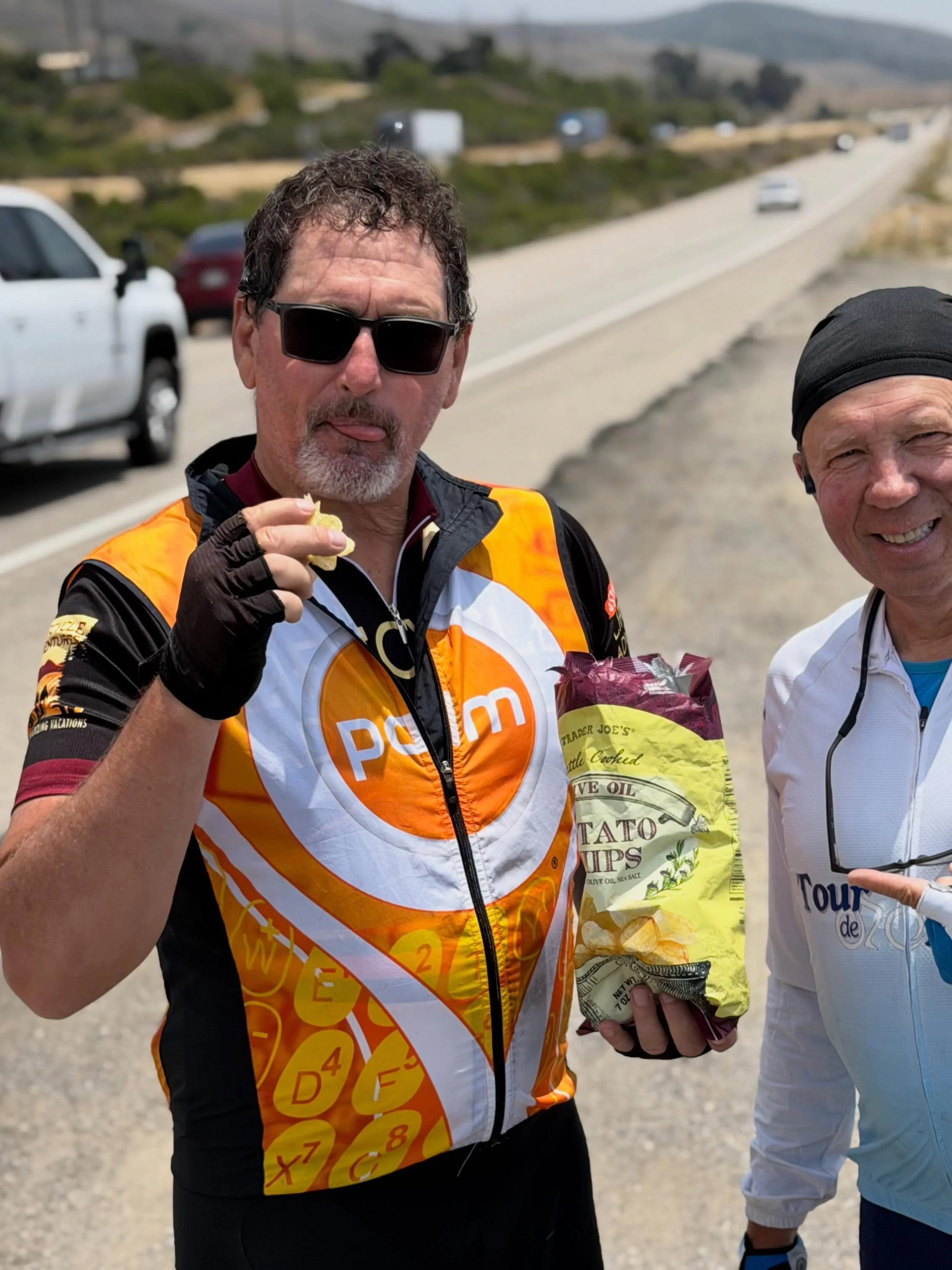🚴&zwj;♂️ 4 days down. Take a look at pictures from the road!

From Pacifica to Lompoc - plenty of climbs, strong headwinds, stunning coastal views, and meaningful conversations along the way. 

Cork &amp; Rick are putting in the miles to support you
