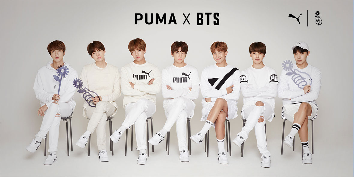 Puma teams up with BTS for new Basket silhouette