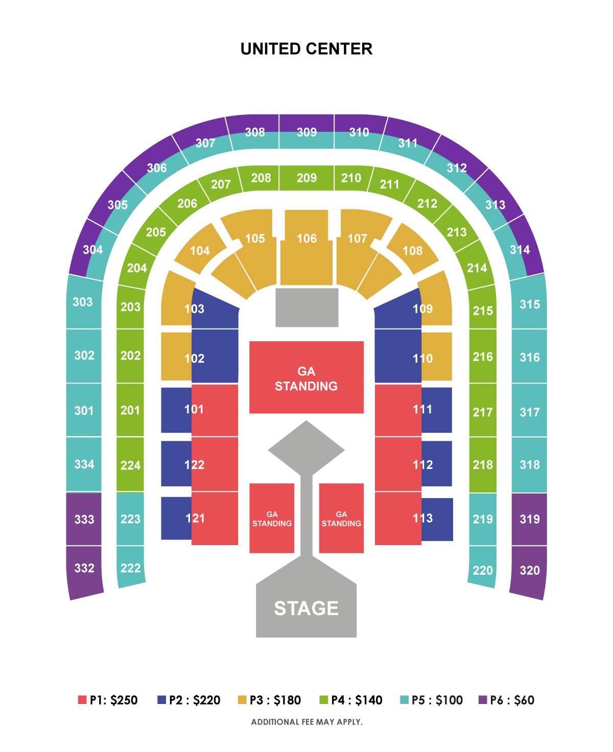 Bts Wings Tour Chicago Seating Chart