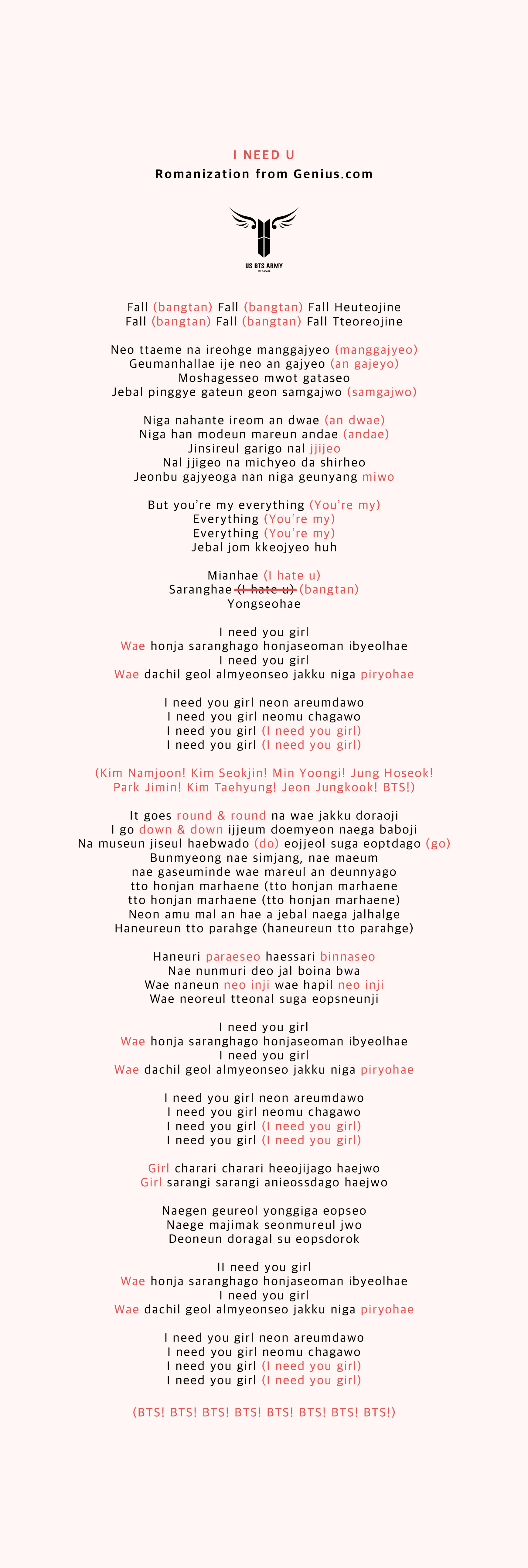 BTS RM Converse High Song Lyrics Cross Stitch Pattern