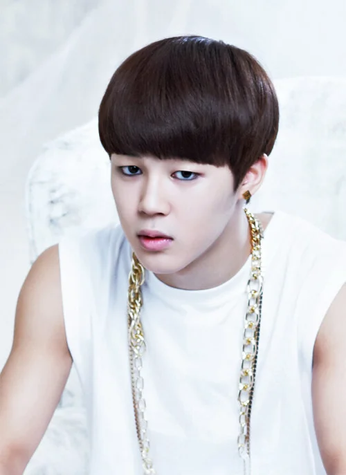Image of Jimin BTS bowl cut