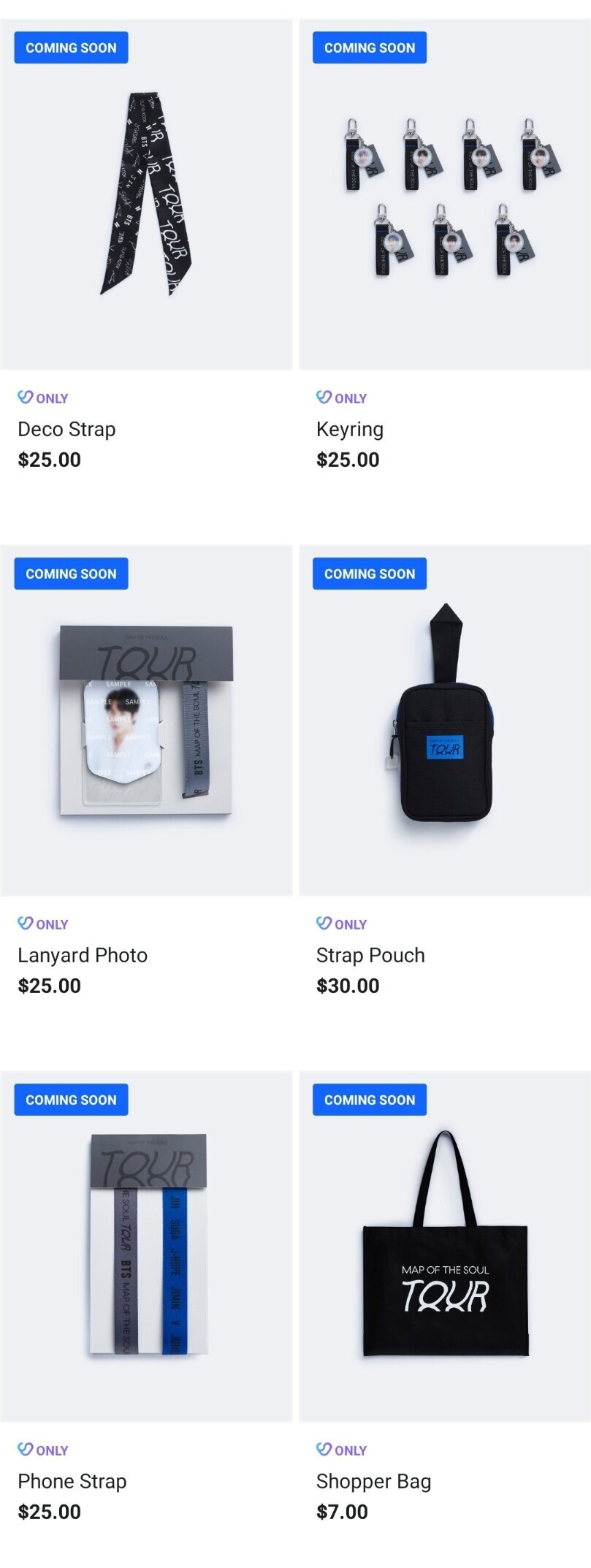 MAP OF THE SOUL TOUR Official USA Merch Collection — US BTS ARMY