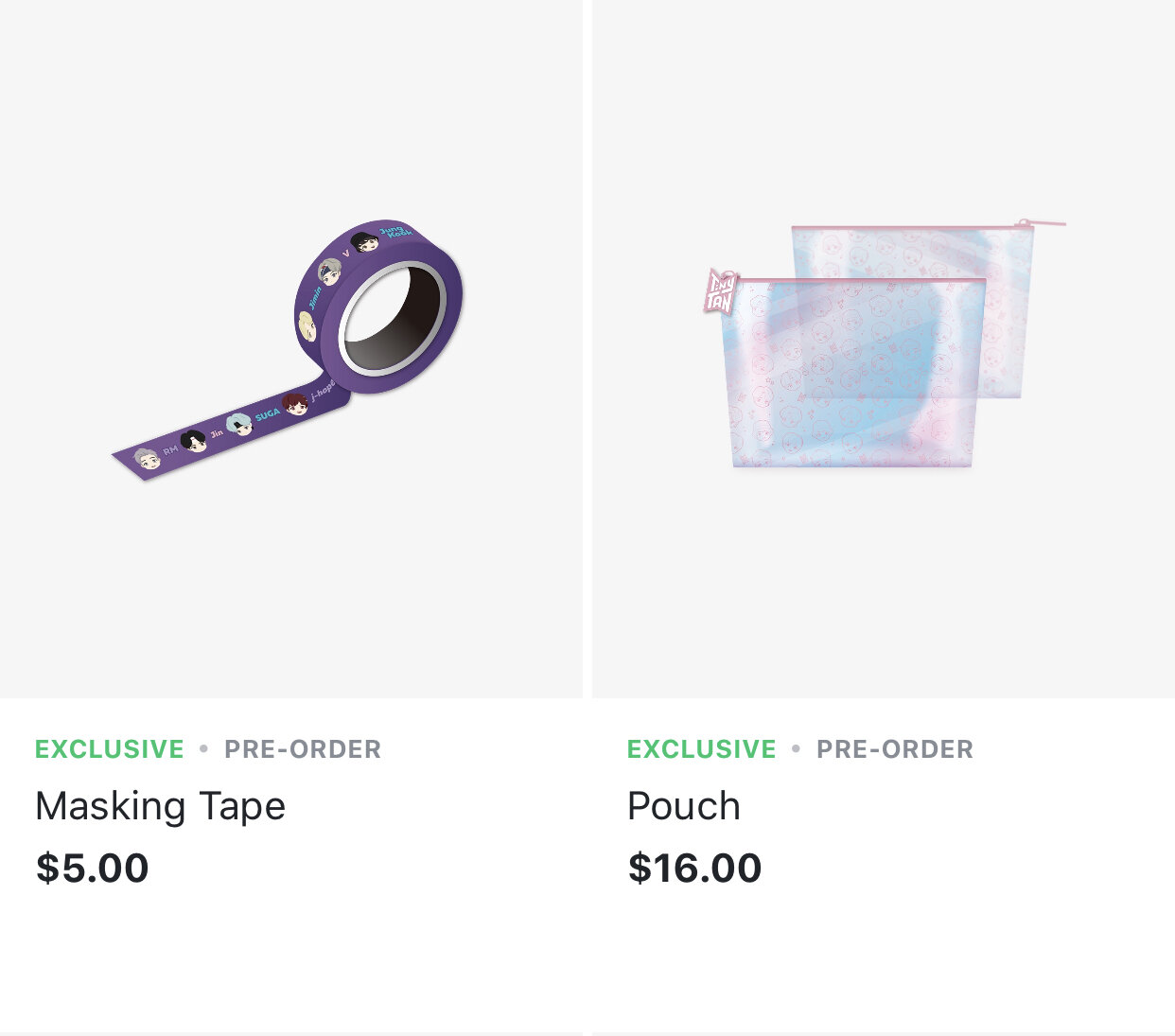 TinyTAN - Masking Tape and Pouch