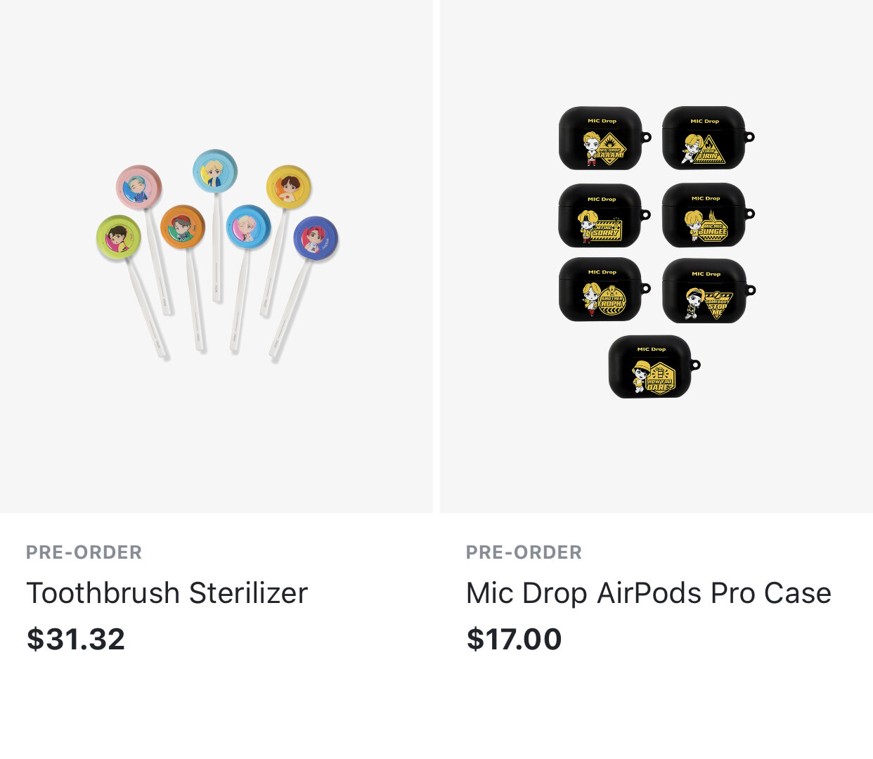 TinyTAN - Toothbrush Sterilizer and Mic Drop AirPods Case