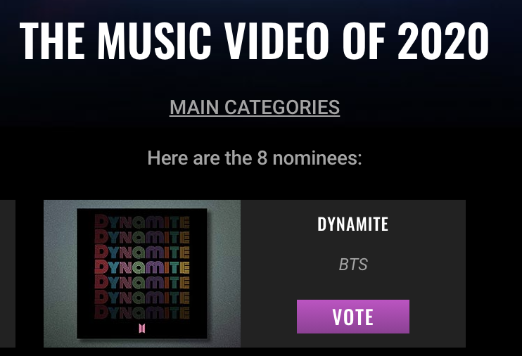 Vote E People S Choice Awards 2020 Us Bts Army