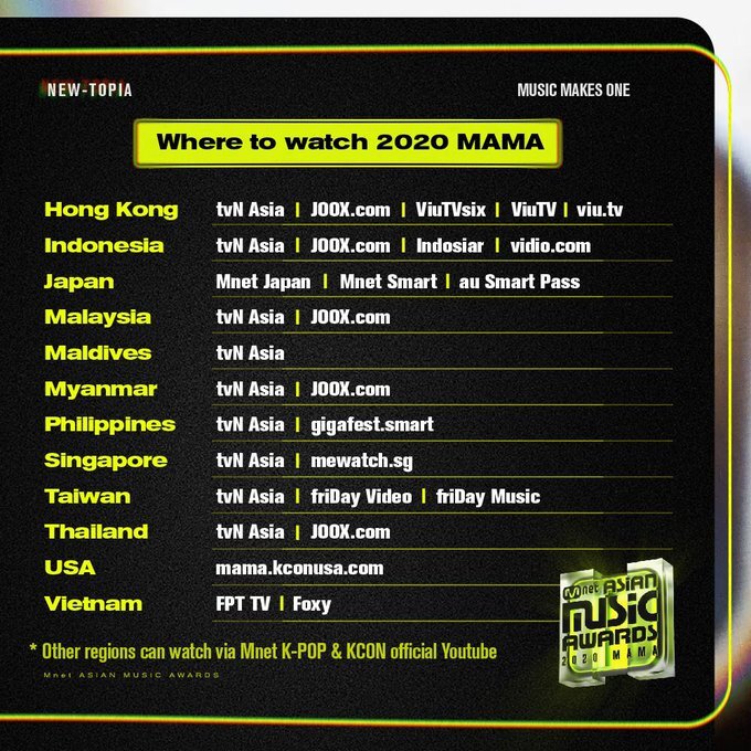 201206 2020 Mama Mnet Asian Music Awards Us Bts Army