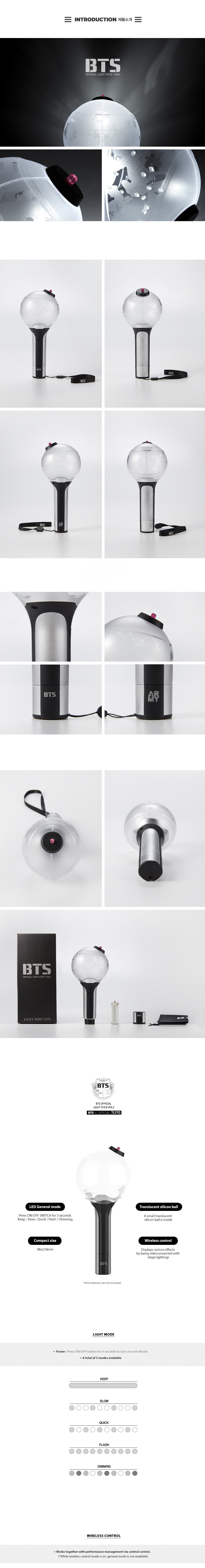 bts Army Bomb Kpop Bts Light Stick Version 2 a PILAS GENERICO