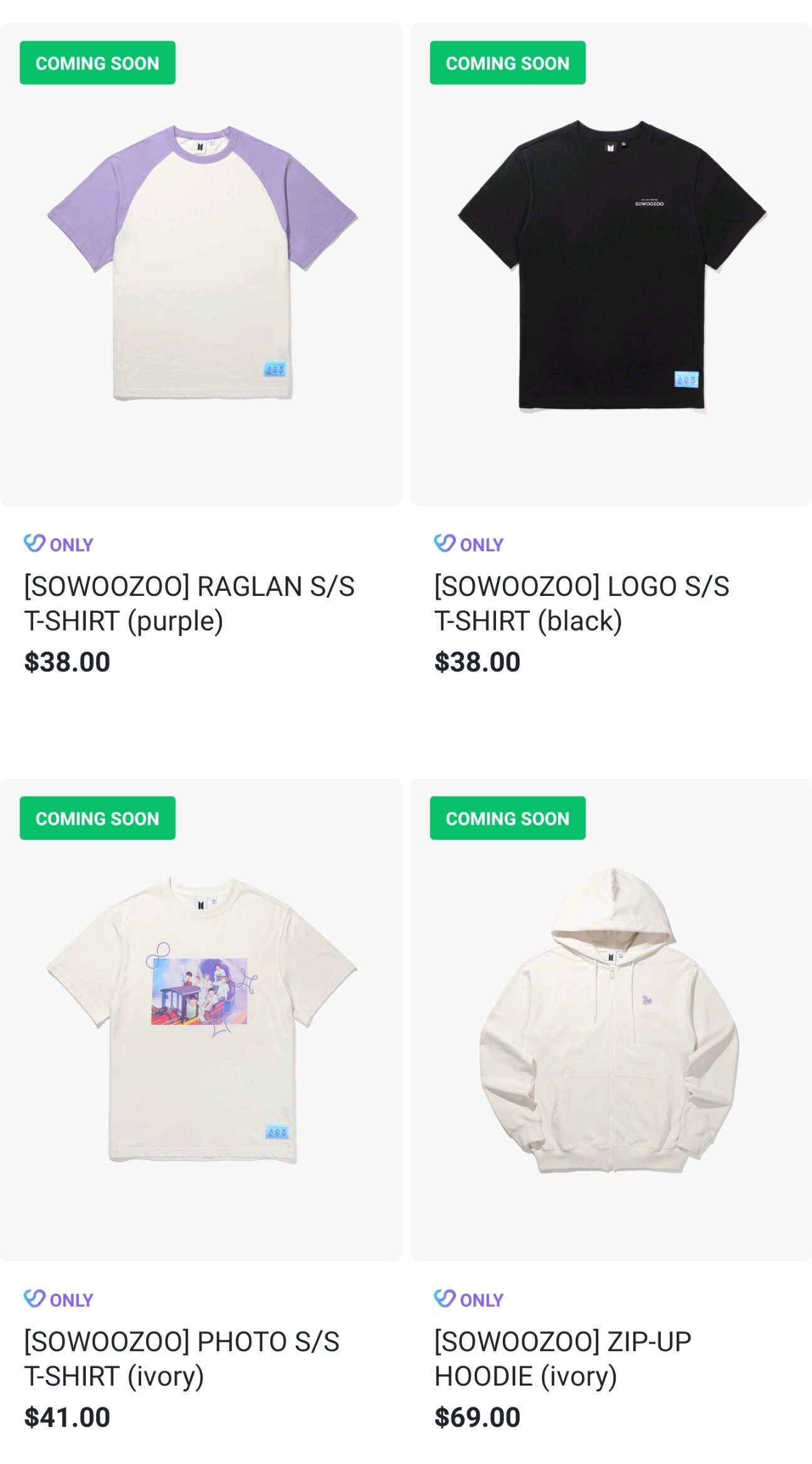 [BTS 2021 Muster] Sowoozoo Merch Collection — US BTS ARMY