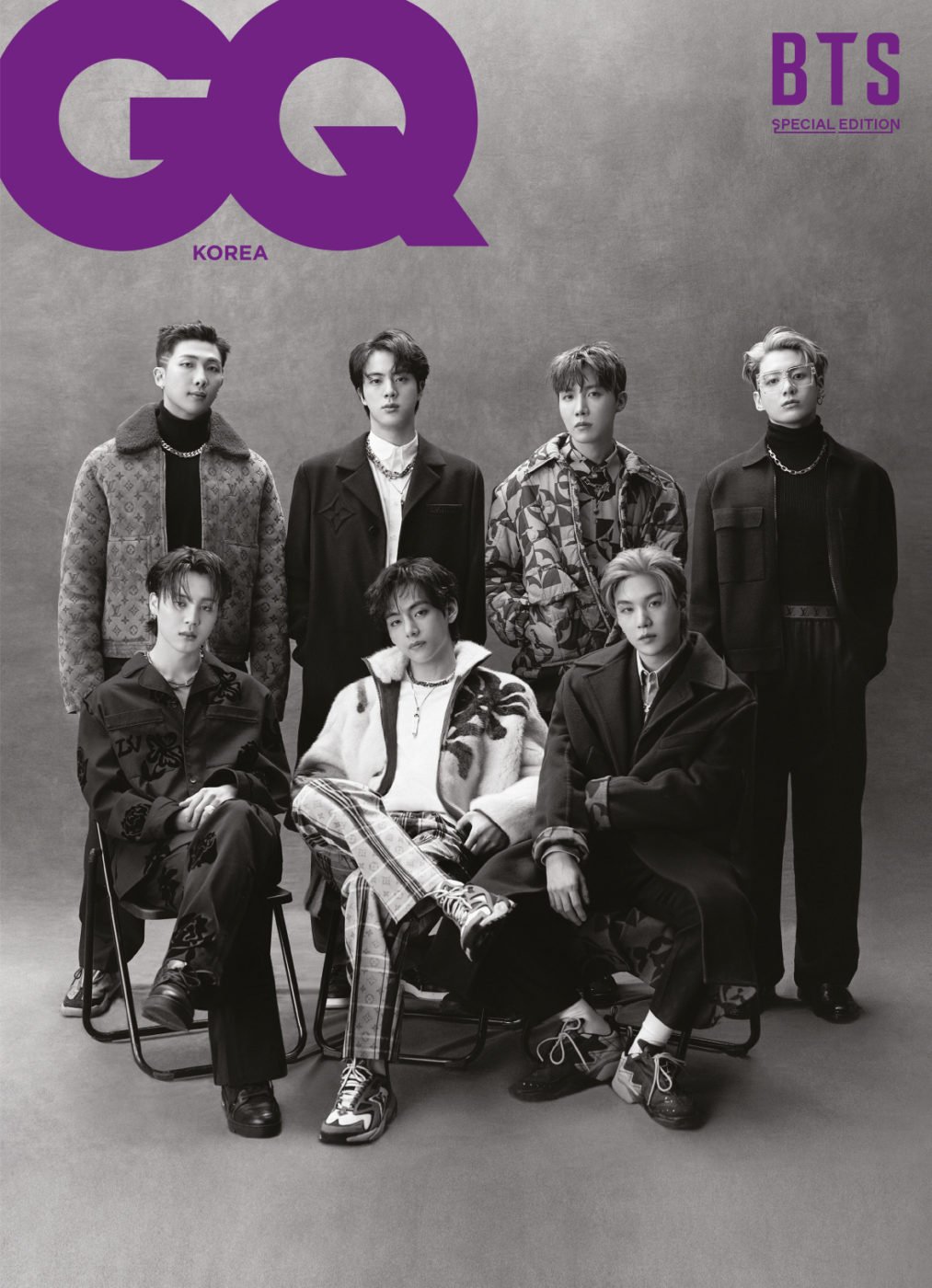 BTS - Louis Vuitton X VOGUE & GQ Korea Magazine January 2022 Issue