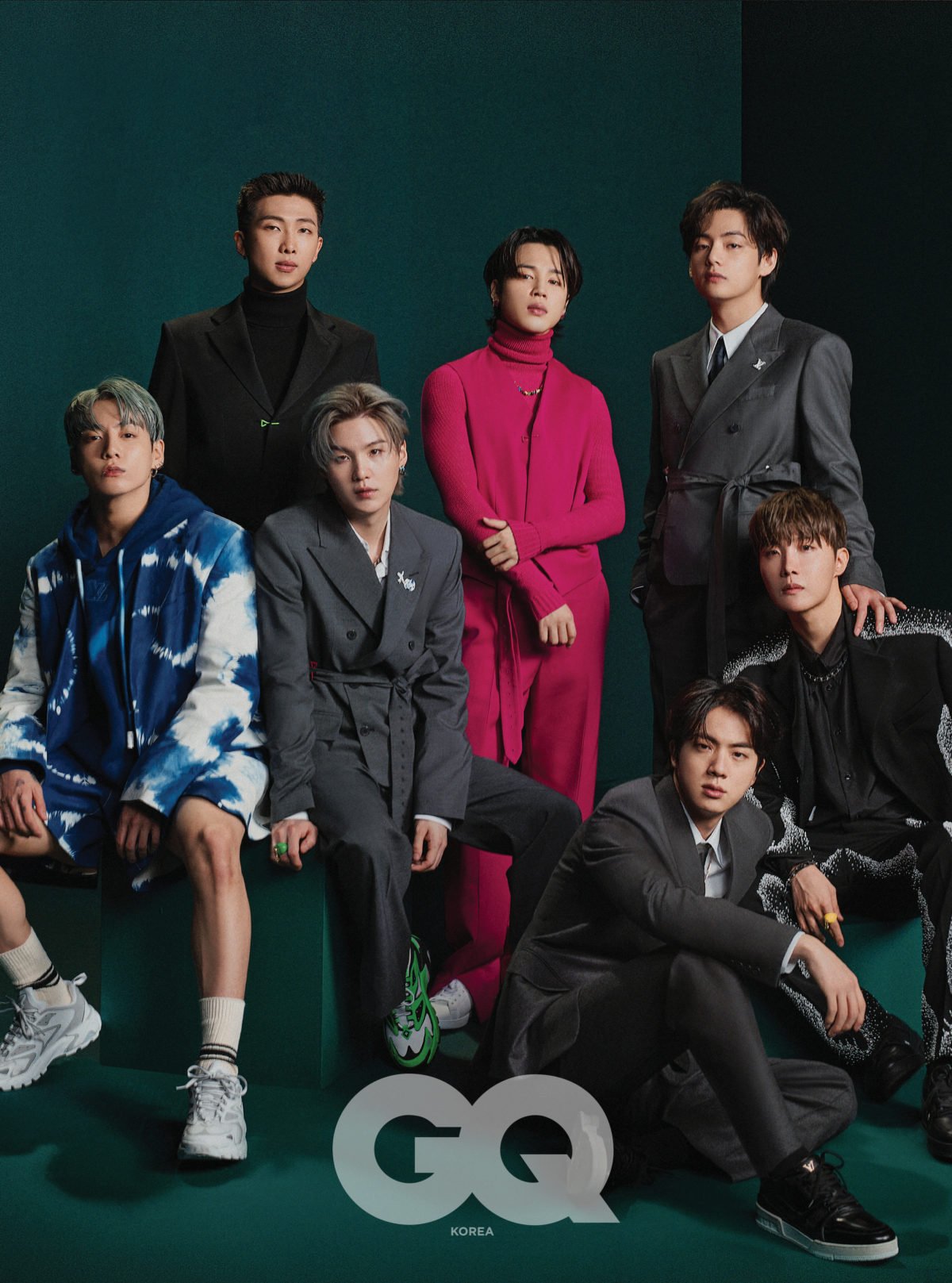BTS Louis Vuitton SS22 Vogue and GQ Korea Covers
