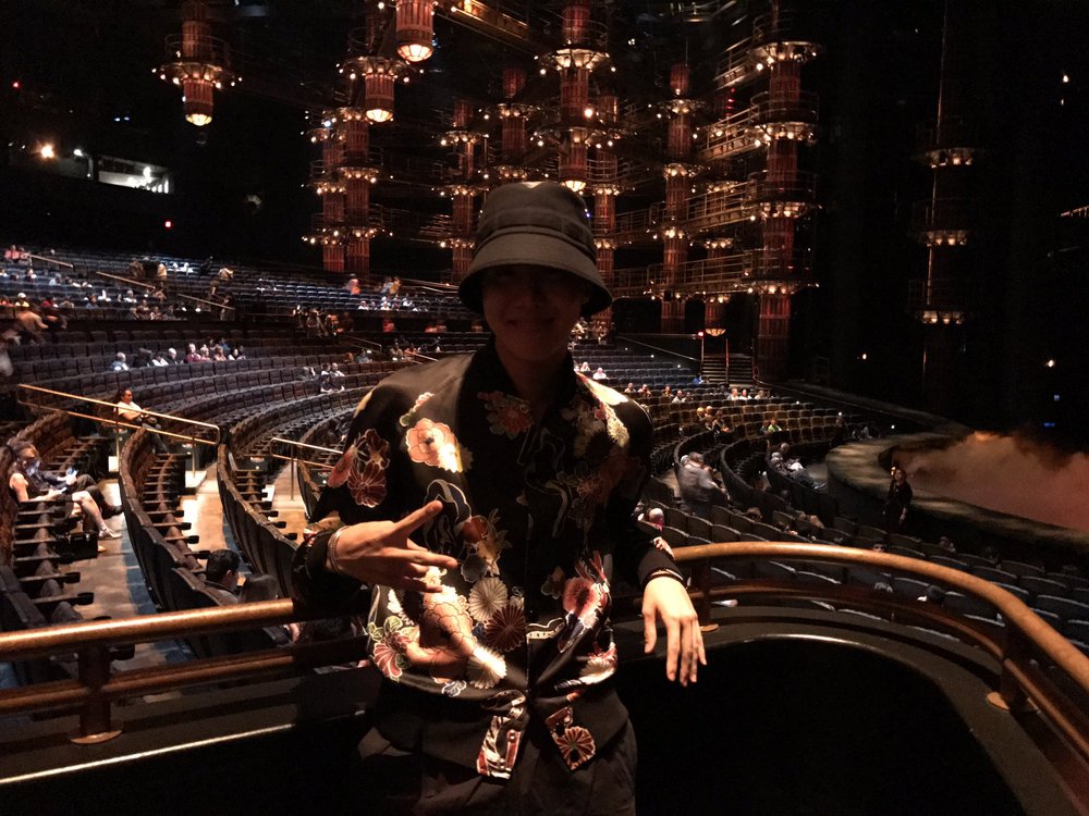  j-hope in the theater for the KA Cirque Du Soleil show 