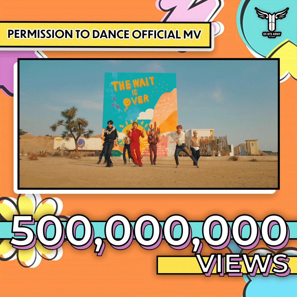 "Permission To Dance" Official MV Surpasses 500M Views