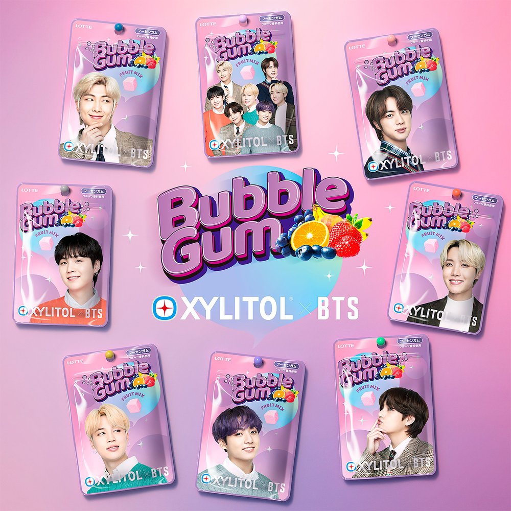 BTS Xylitol Bubble Gum Fruit Mix