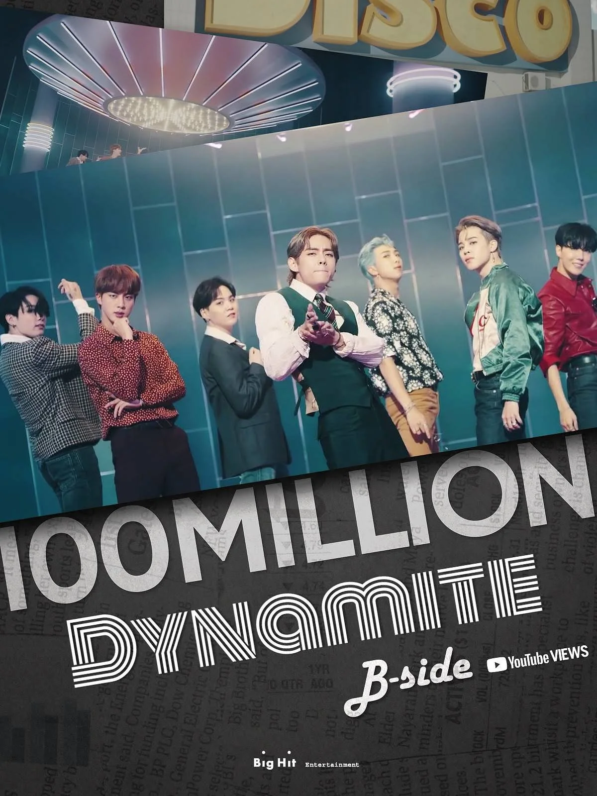 "Dynamite" MV (B-Side) Hits 100 Million Views