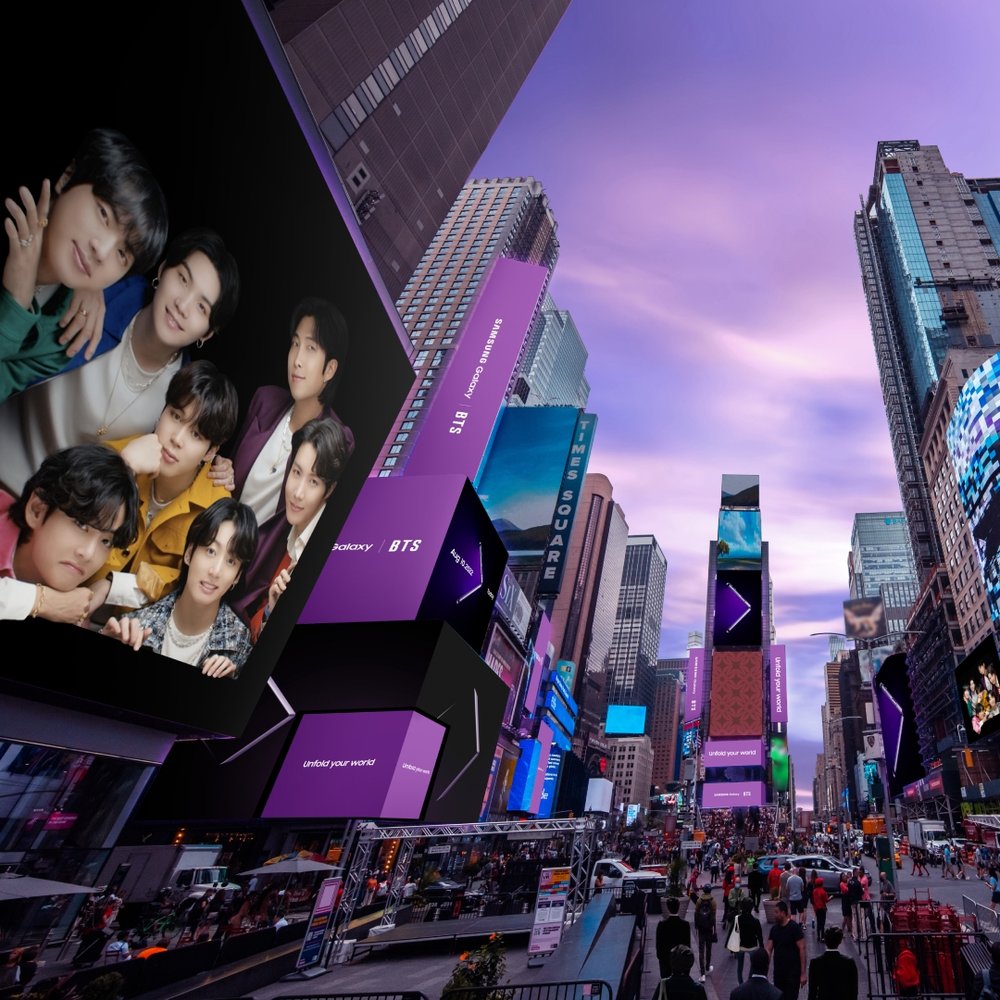 Catch the world's first premiere of BTS new MV, 'Yet to Come' w/Samsung Galaxy at Time Square