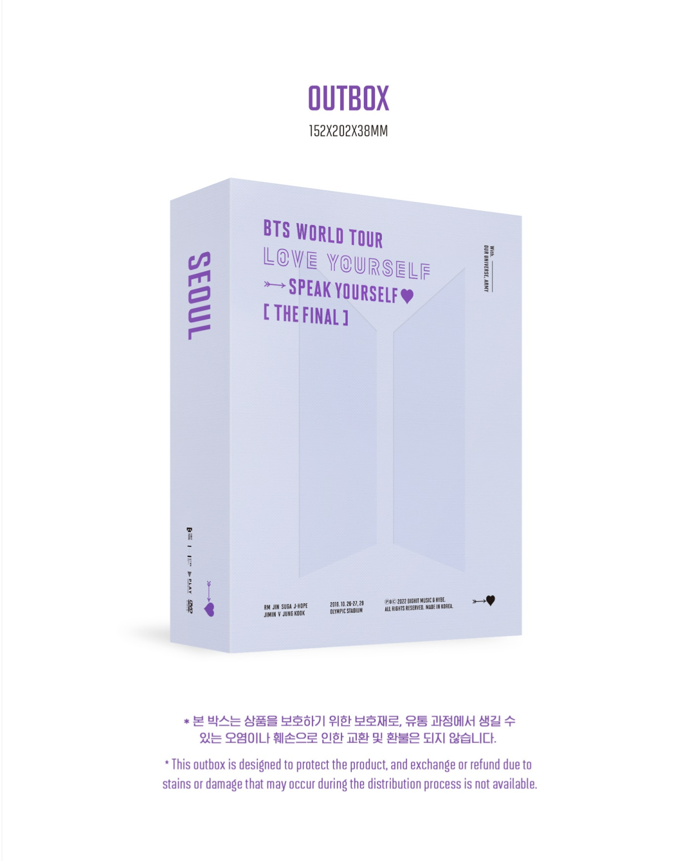 DVD] LOVE YOURSELF : SPEAK YOURSELF' [THE FINAL] — US BTS ARMY
