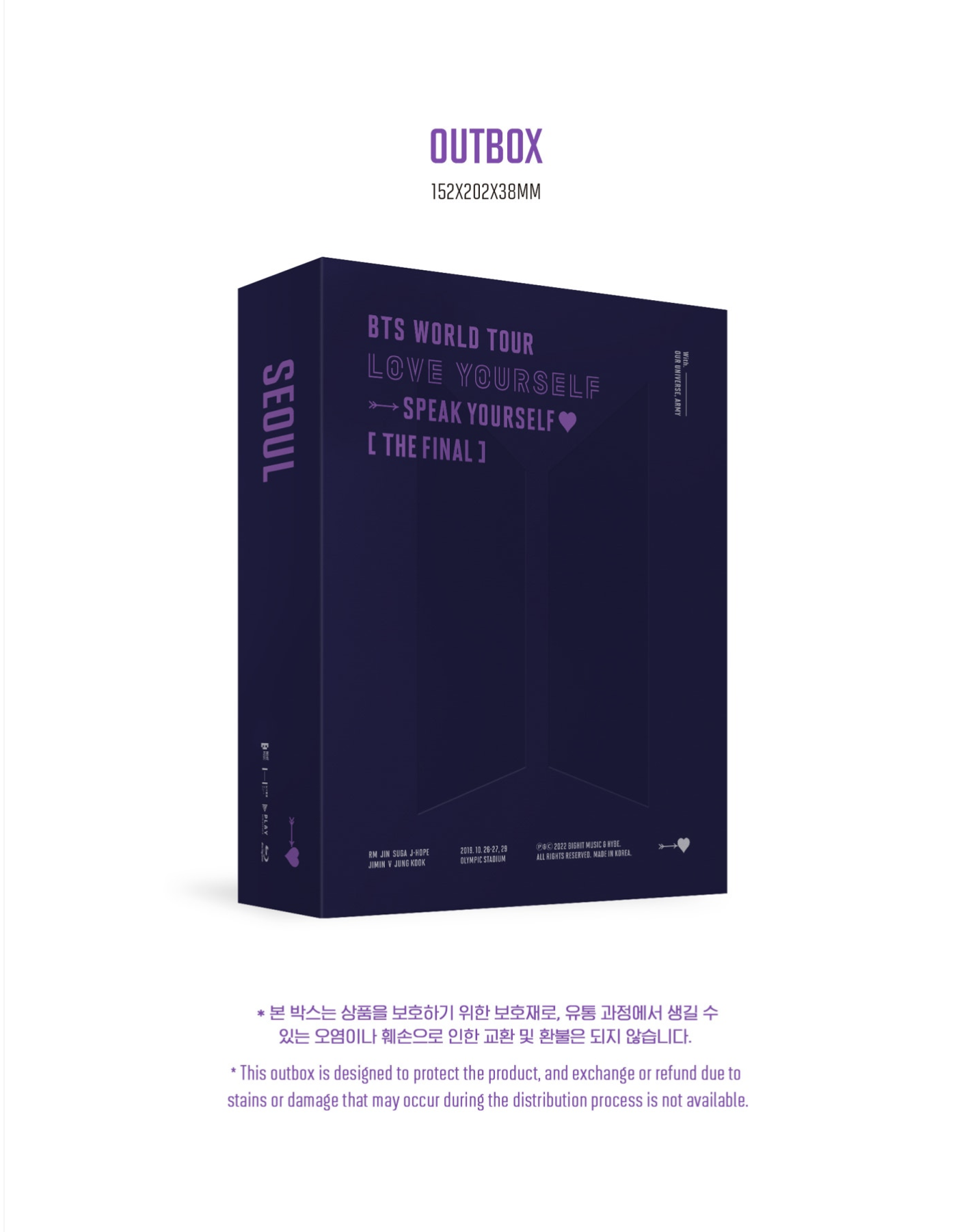 BLU-RAY] LOVE YOURSELF : SPEAK YOURSELF' [THE FINAL] — US BTS ARMY