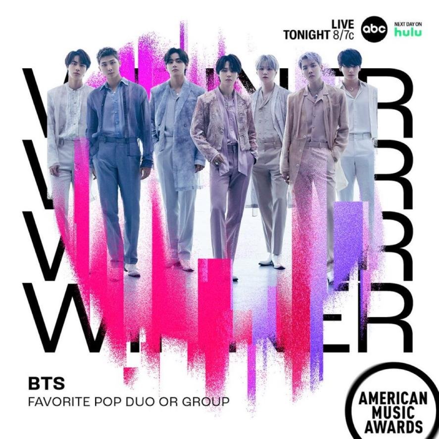 BTS Wins 'Favorite Pop Duo Or Group' At The 2022 American Music Awards For Fourth Consecutive Year