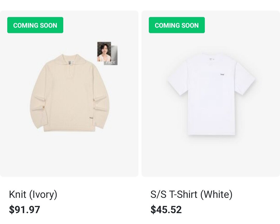 MERCH] Jimin 'FACE' Official Merch — US BTS ARMY