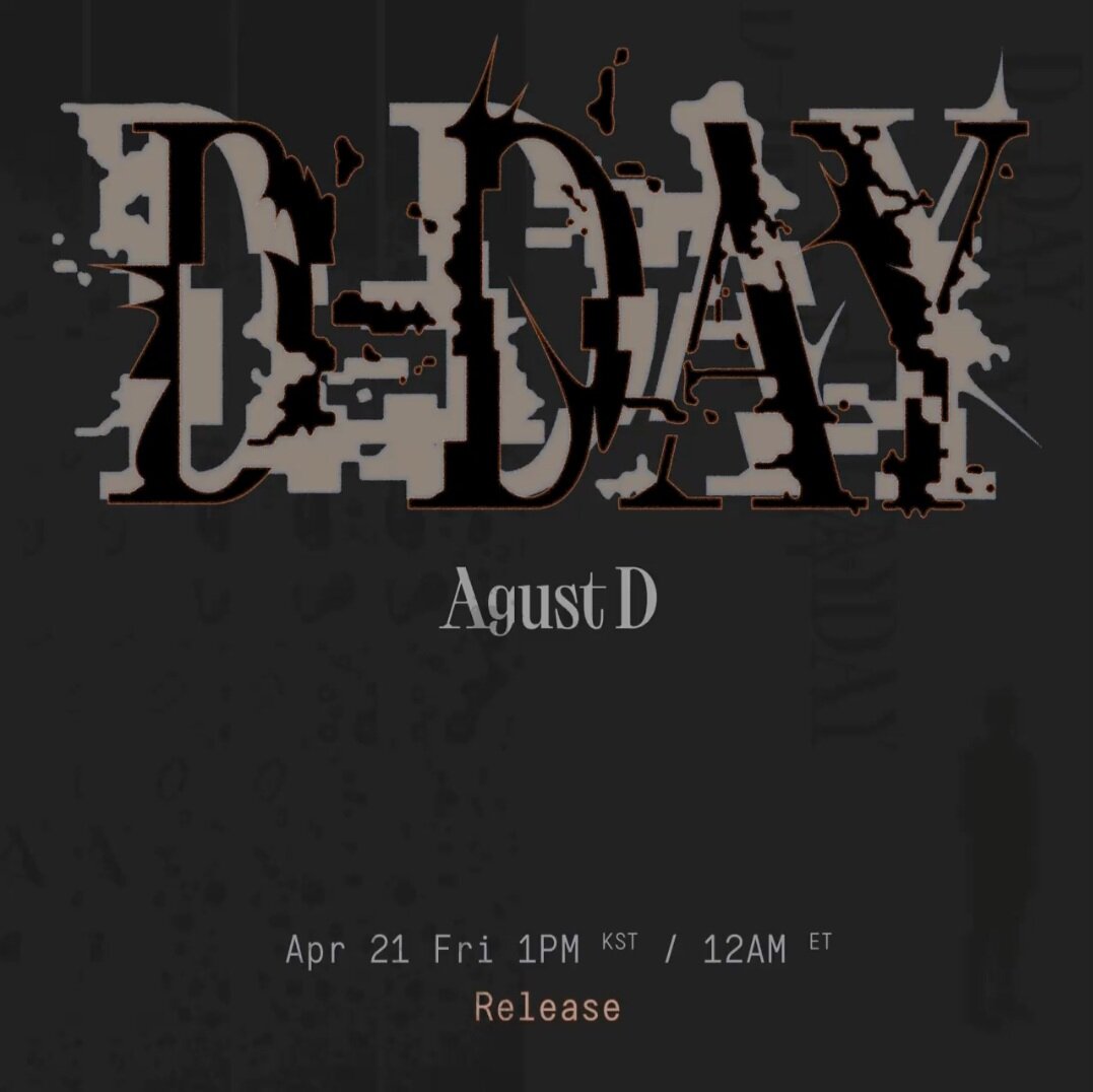 BTS - Agust D - 1st Full Album ‘D-DAY’